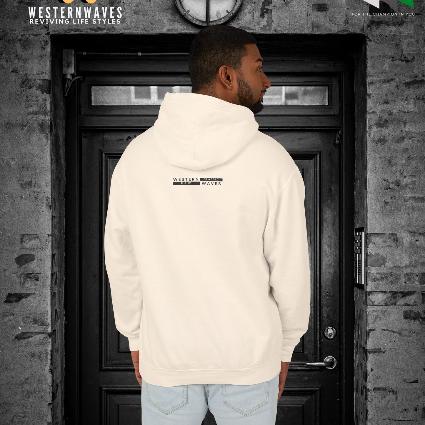 Unisex Lightweight Hooded Sweatshirt – N2+ Series USLWHSS PT2WW024_ Limited Edition Crafted Comfort by WesternWaves: