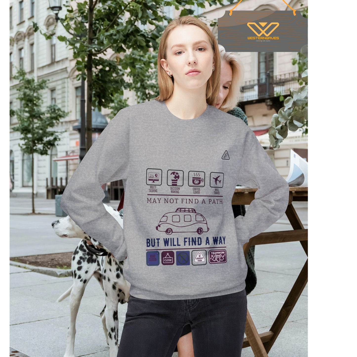 Inspirational Travel Crewneck Sweatshirt - 'May Not Find a Path, But Will Find a Way'_ 02 May 2025_ 001