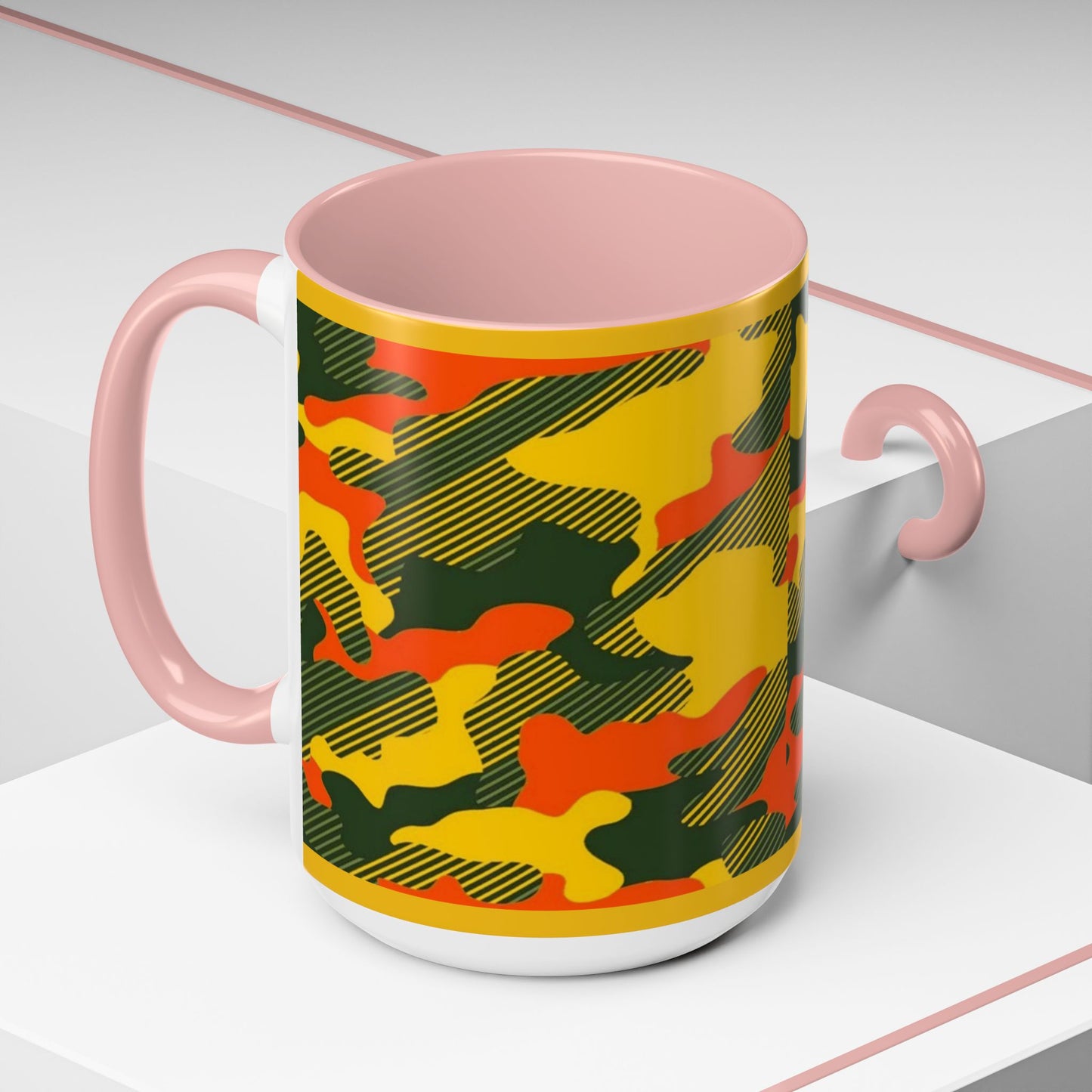 Accent Coffee Mug 11oz, 15 oz_ N2 Series ACM11OZ PT2WW001_ Vibrant Limited Edition Design by WesternWawes