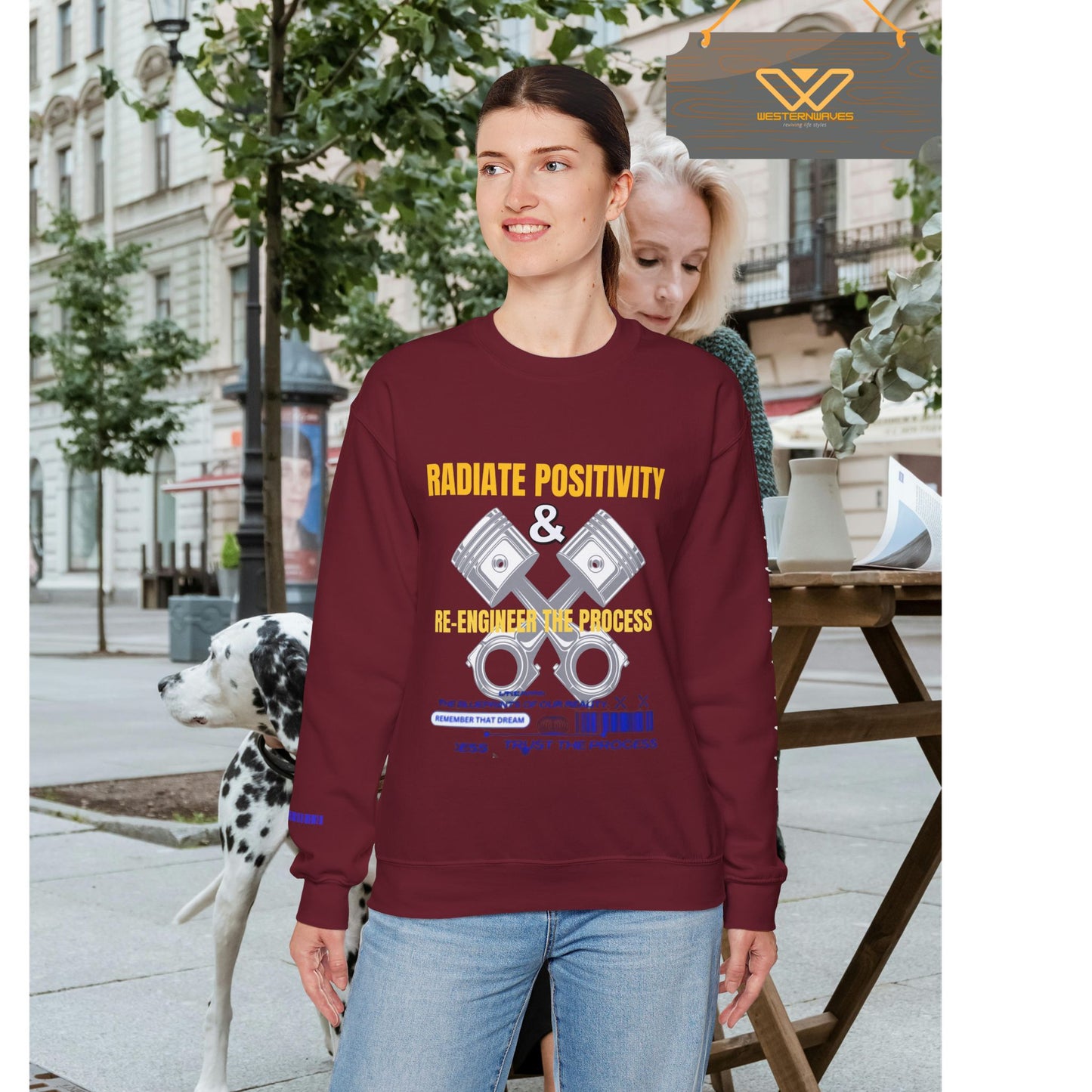 Unisex Heavy Blend™ Crewneck Sweatshirt_ N3+ Series UHBCSS PT2WW005_ Limited Edition Pure Luxury By WesternWaves: