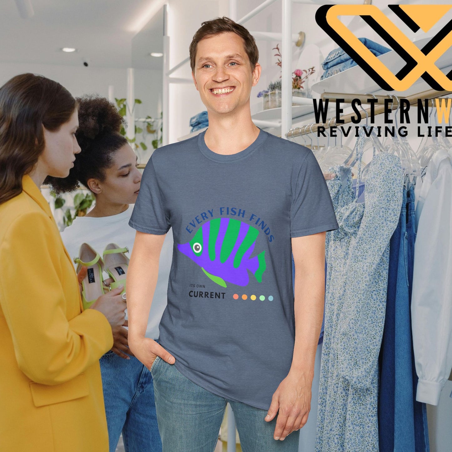 Unisex Softstyle T-Shirt_ N+ Series USSTS FT2WW009_ Limited Edition by WesternWaves: