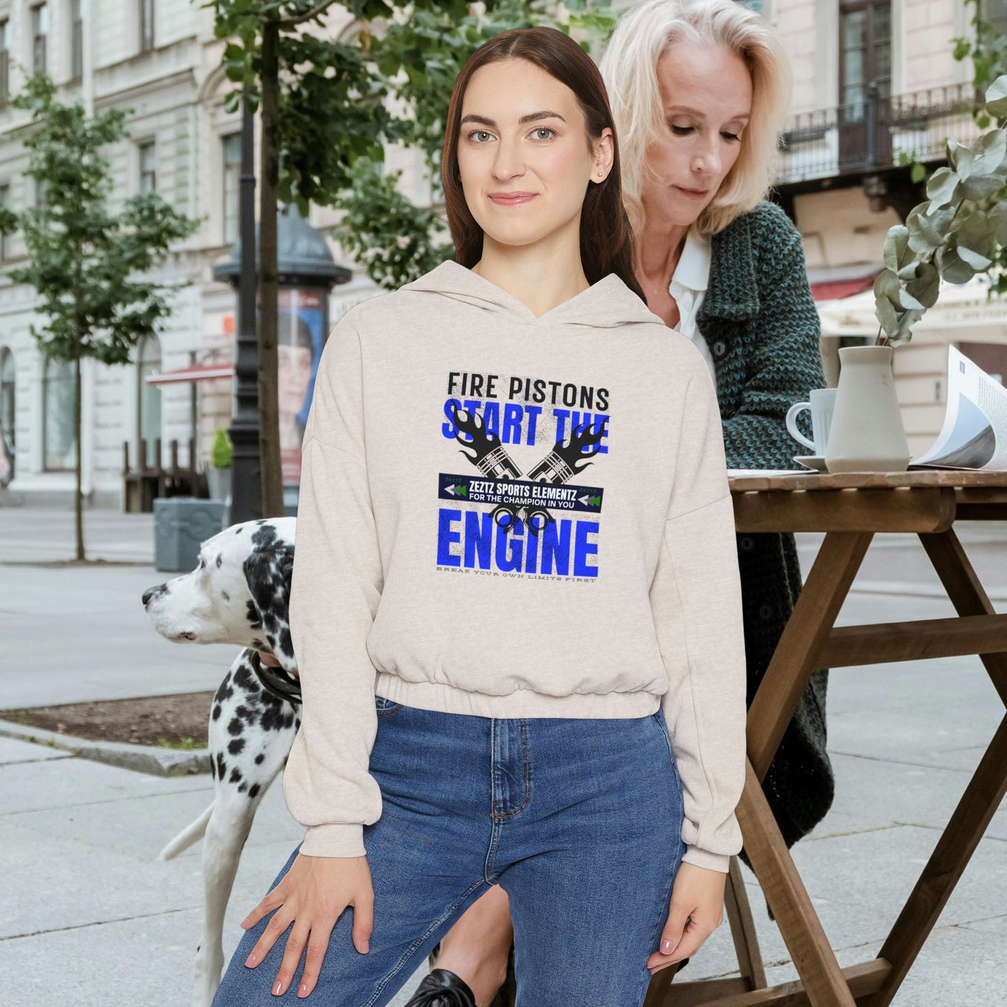 Women's Cinched Bottom Hoodie_ N3+ Series WCBH PT2WW001_ Limited Edition Effortlessly Combined Style & Comfort by WesternWaves: