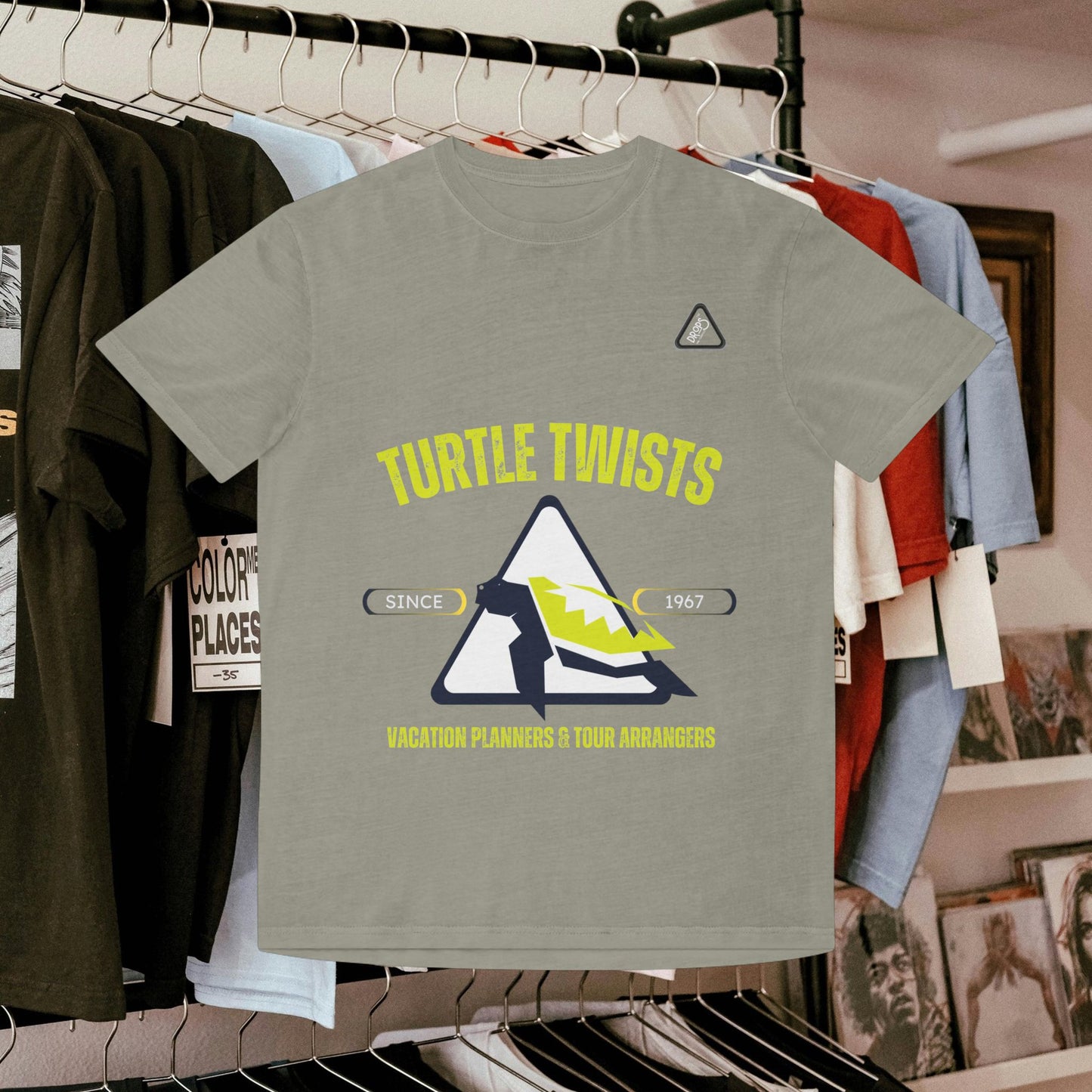 Unisex Faded T-Shirt - Turtle Twists Vacation Planners Graphic Tee_ 06 May 2025_ 001