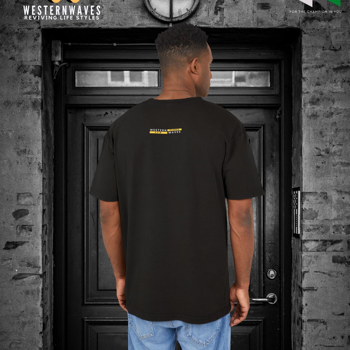 Men's Acid Washed Heavy Oversize Tee_ N3+ Series MAWHOSIZEDTEE PT2WW001_ Limited Edition Irresistible Cool Stuff by WesternWaves: