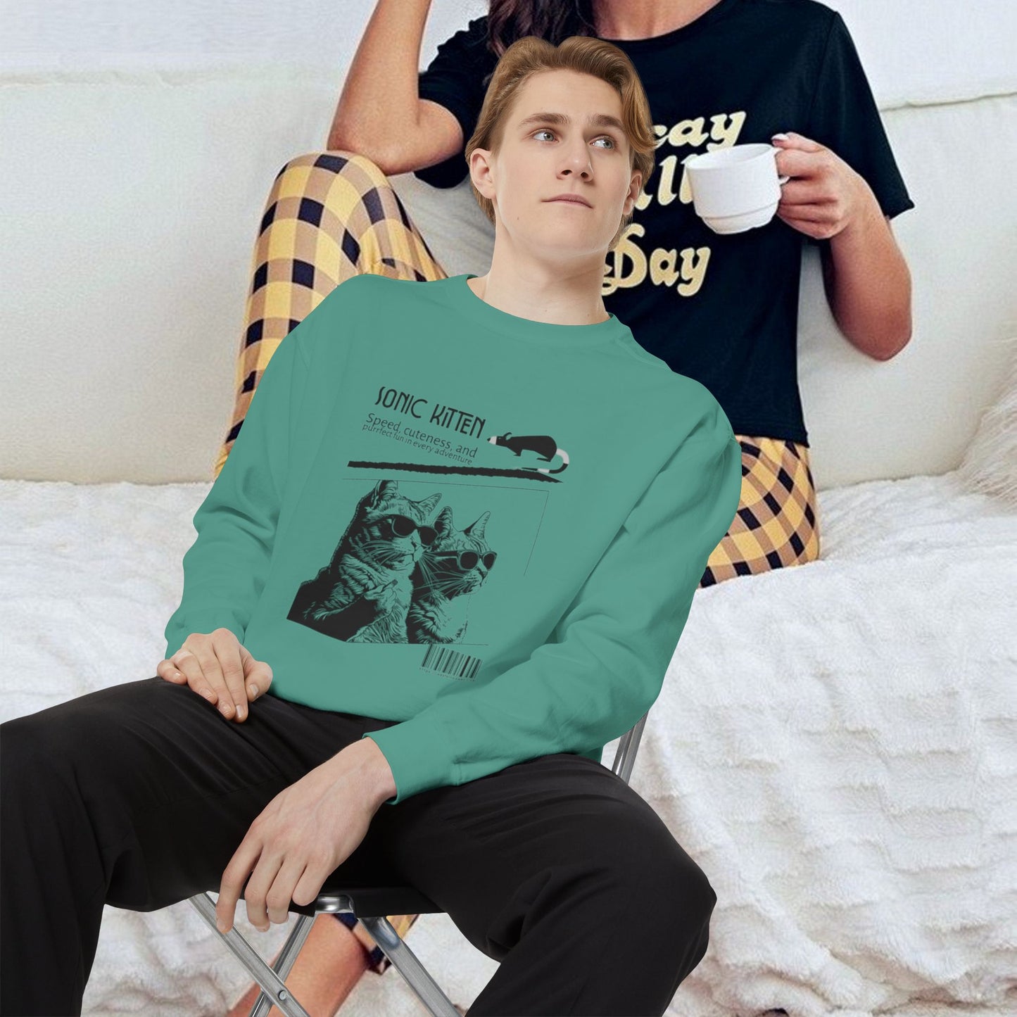 Unisex Garment-Dyed Sweatshirt_ N3+ Series SPW UGDSS PT2WW003_WesternWaves Limited Edition
