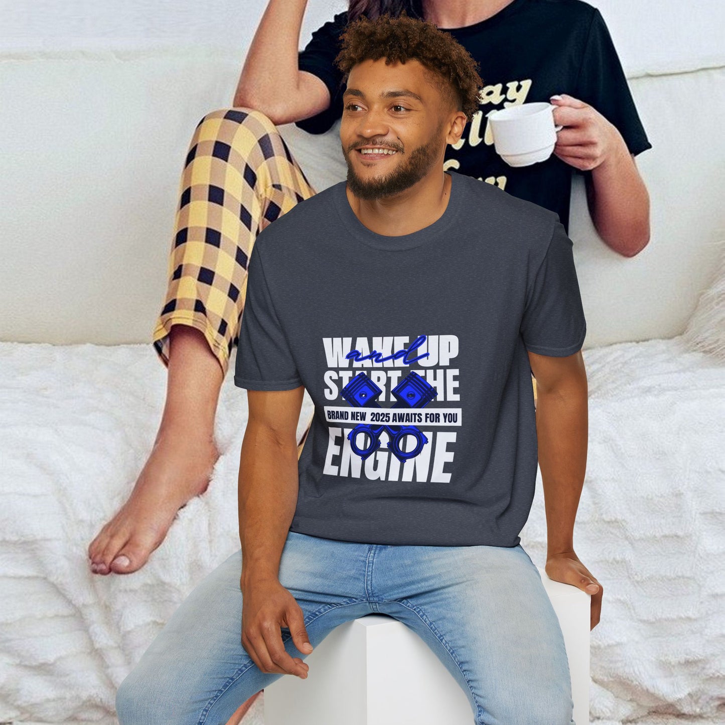 Unisex Softstyle T-Shirt_ N3+ Series USSTS FT2WW004_ Redefine Relaxation Limited Edition by WesternWaves: