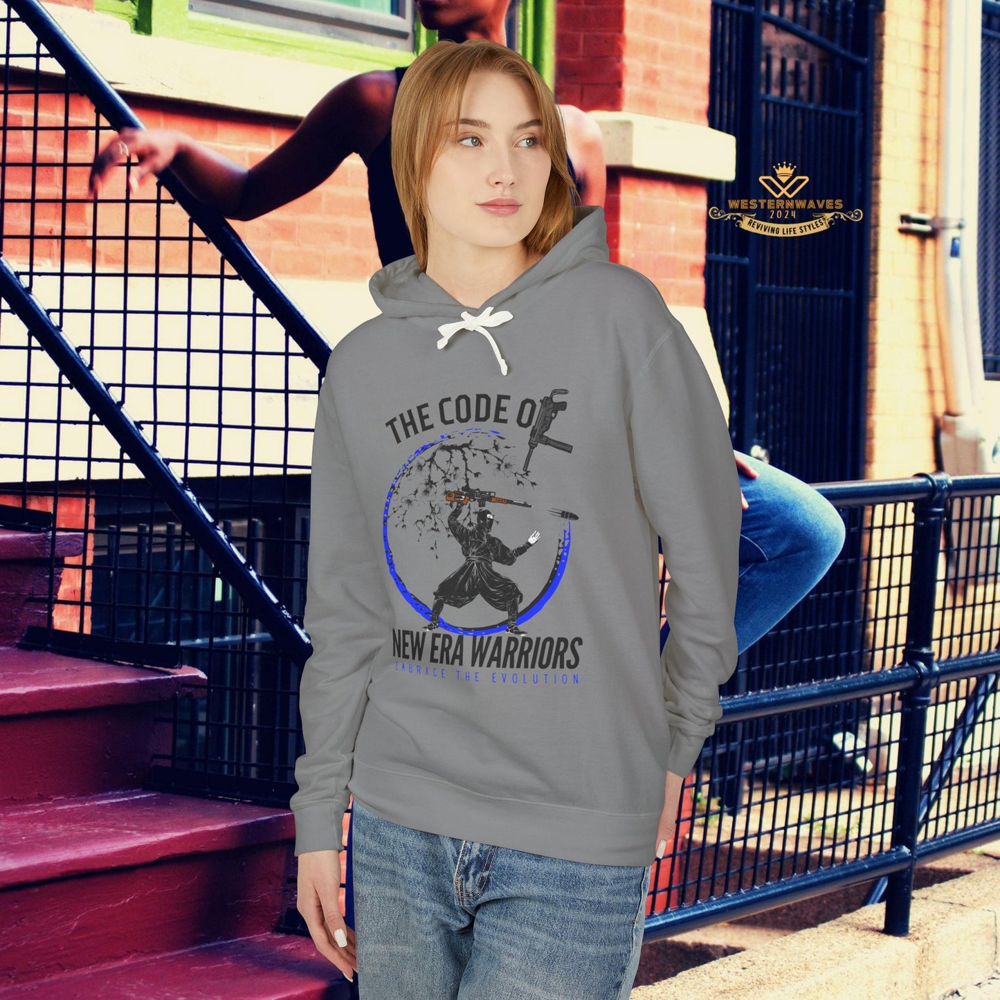 Unisex Lightweight Hooded Sweatshirt – N2+ Series SPW USLWHSS PT2WW014_ Limited Edition Crafted Comfort by WesternWaves:
