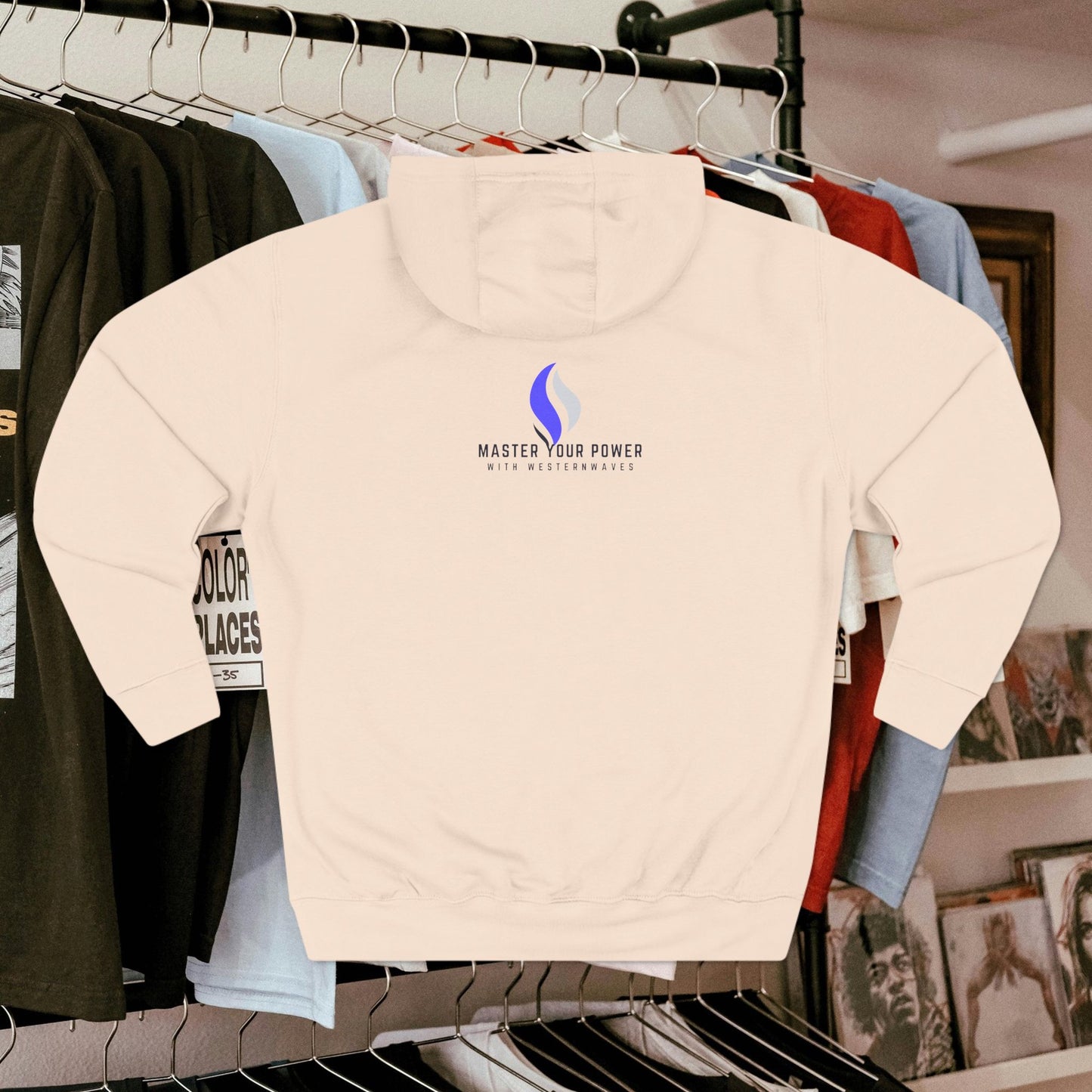 Three-Panel Fleece Hoodie_ N3+ Series PFH PT2WW001_ Limited Edition Sustainable Fashion by WesternWaves: