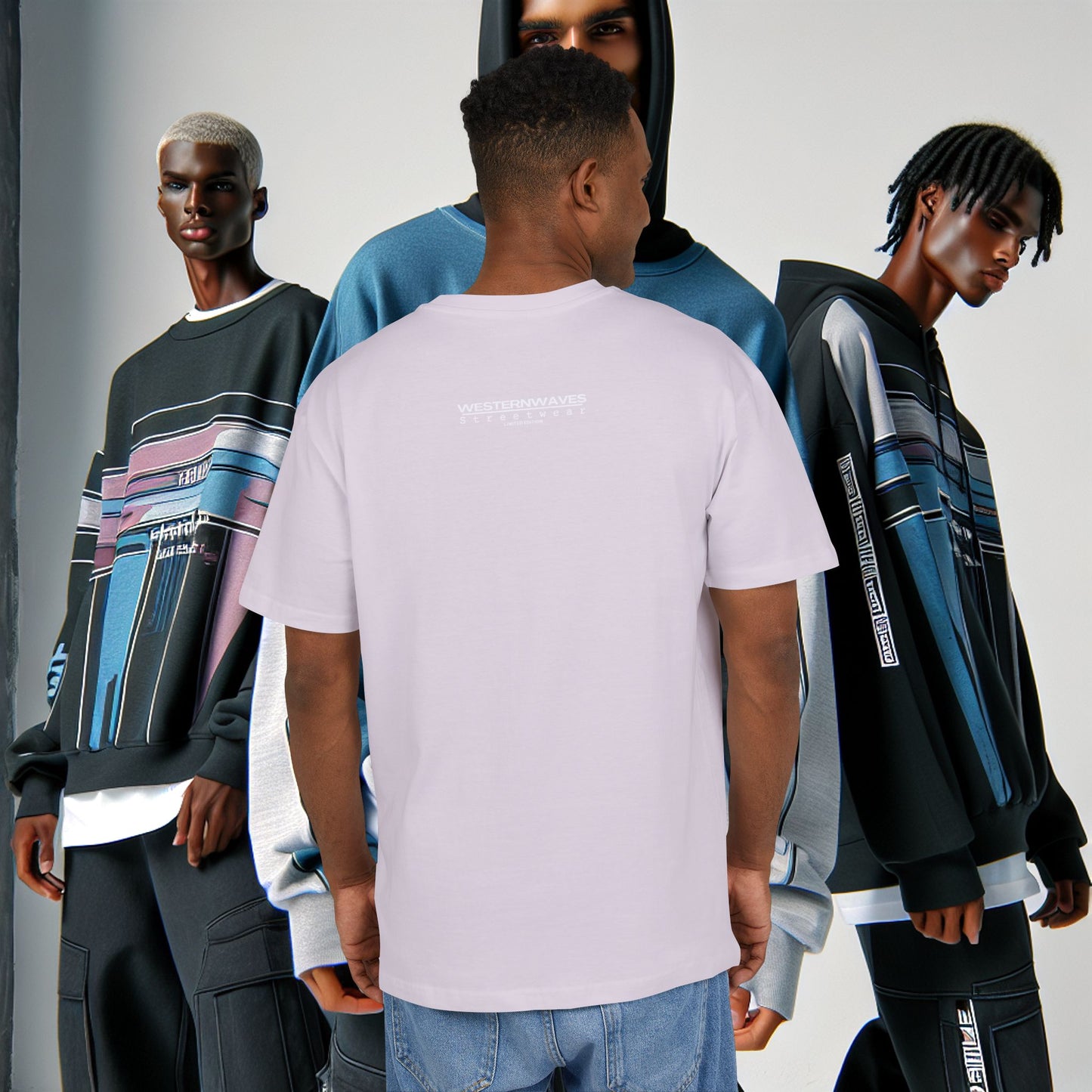 Unisex Heavy Oversize Tee_ N8+ Series USHOSTEE_ PT2WW002_ Limited Edition Urban Fashion Tee by WesternWaves: