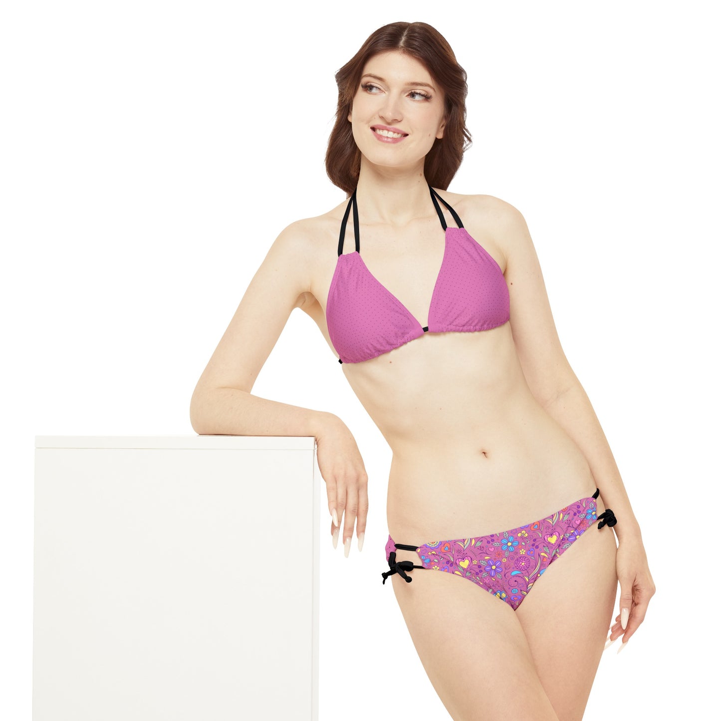 Strappy Bikini Set (AOP)_ N+ Series SBS(AOP) PT2WW003_Limited Edition by WesternWaves