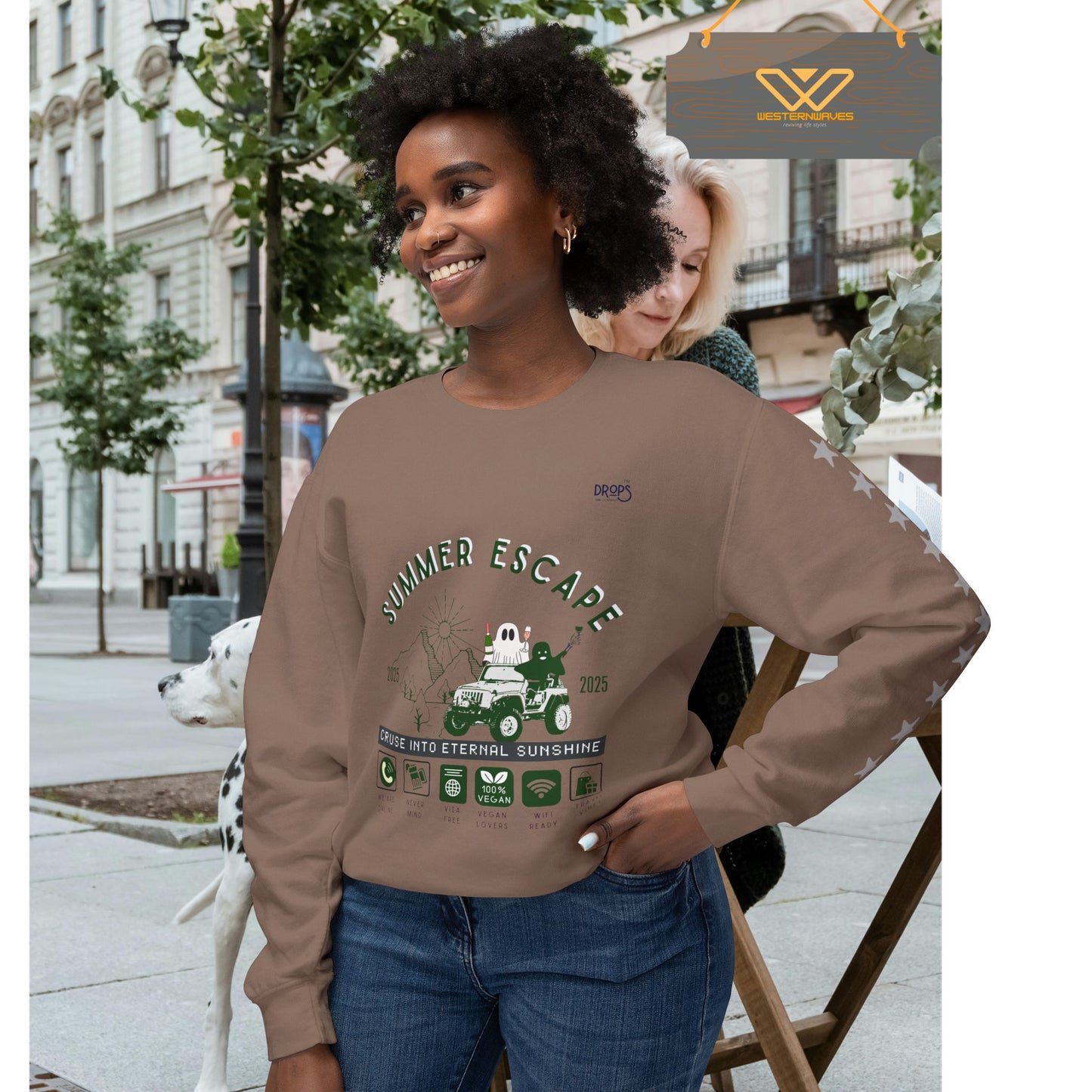 Unisex Summer Escape Crewneck Sweatshirt - Cruise into Eternal Sunshine_ 10 May 2025_ 001