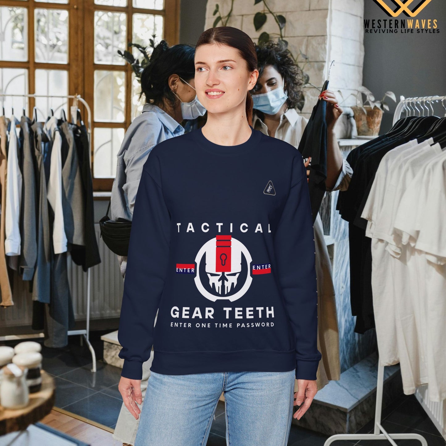 Unisex Heavy Blend™ Crewneck Sweatshirt_ N2 Series UHBCSS PT2WW005_ Limited Edition by WesternWaves: