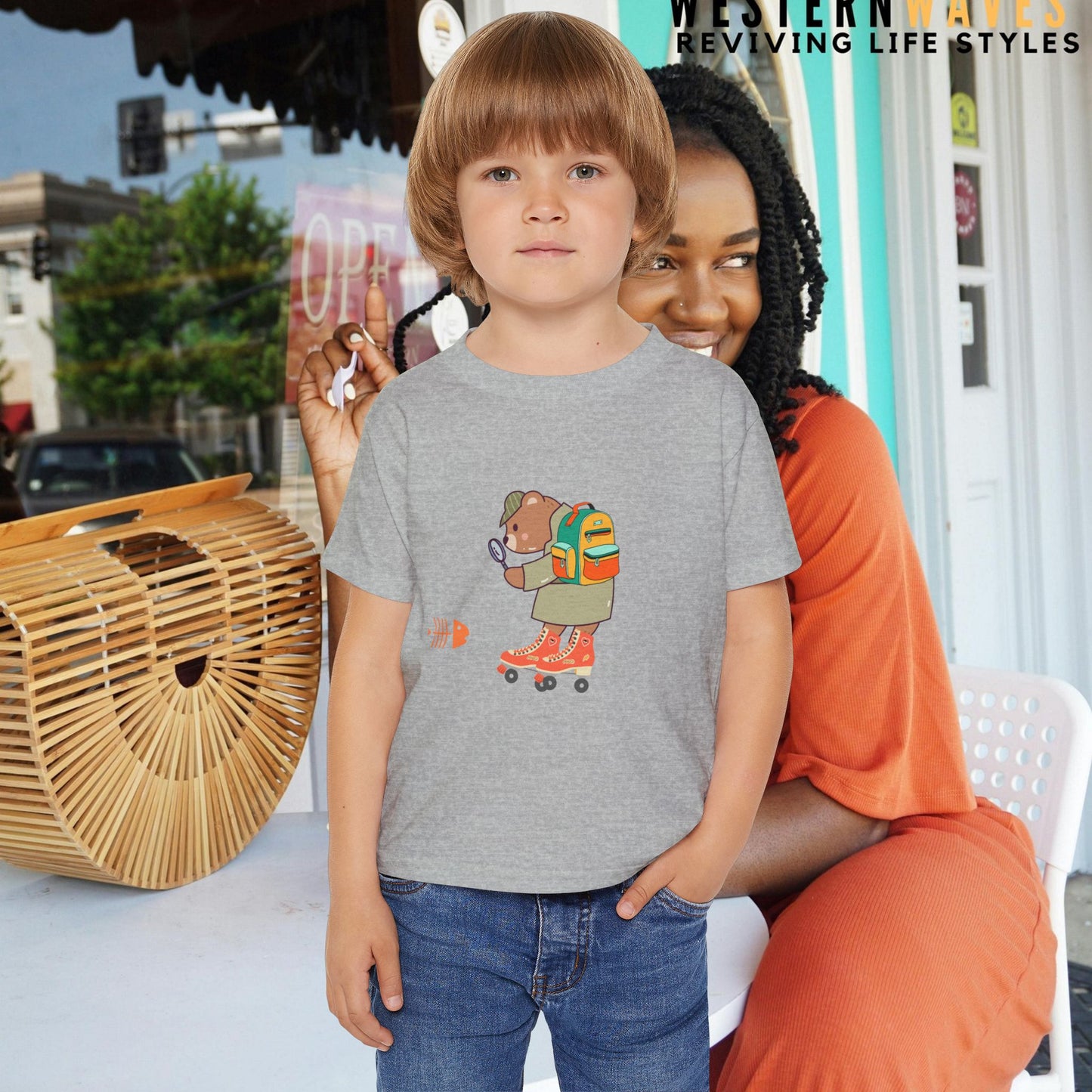 Heavy Cotton™ Toddler T-shirt - N5 Series HCT PT2BC010_ Eco-Friendly Comfort of Limited Edition of WesternWaves: