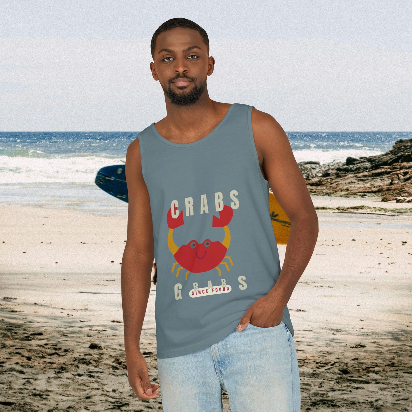Unisex Garment-Dyed Tank Top_ N2+ Series USGDTT PT2WW012_ Limited Edition Comfort & Style by WesternWaves: