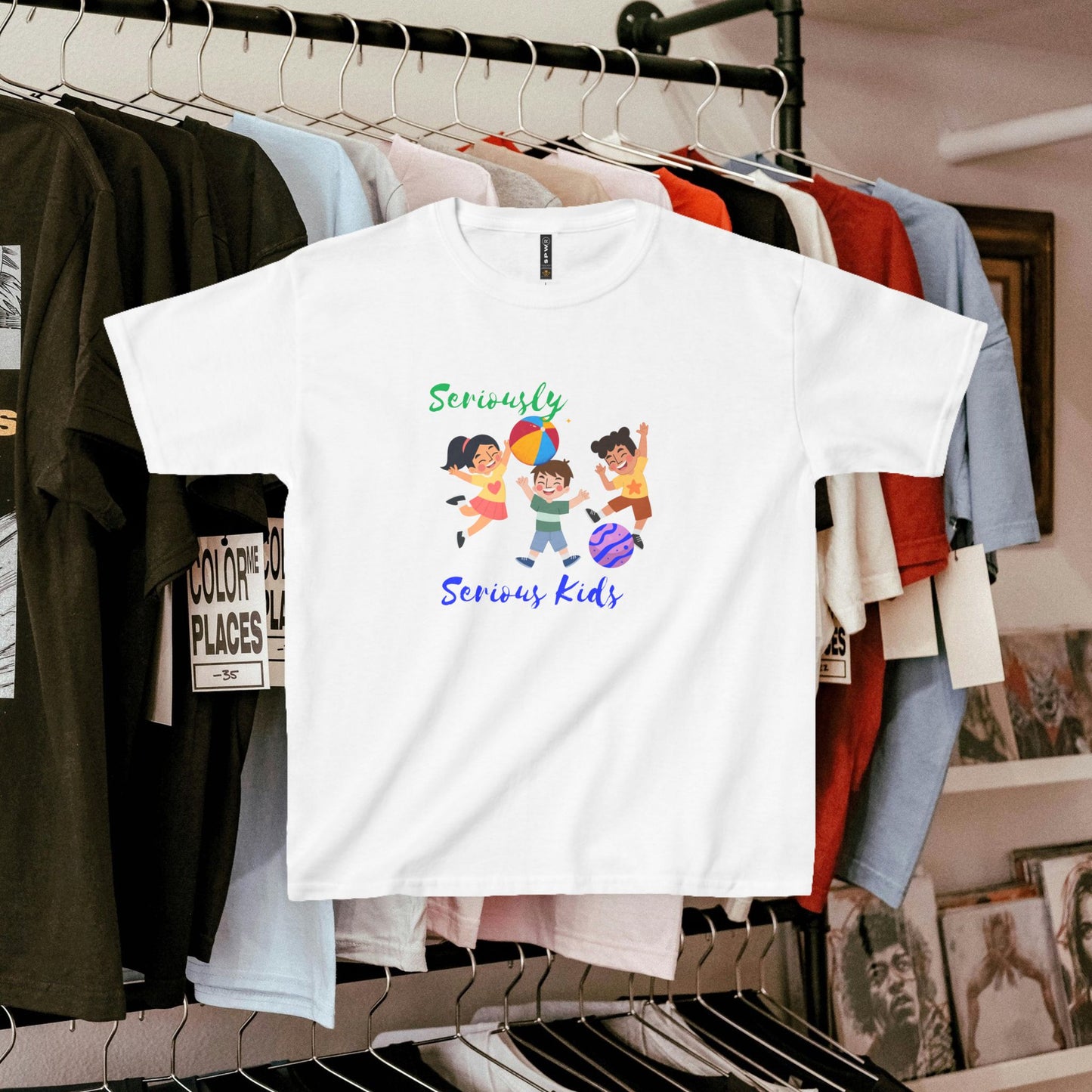 Kids Heavy Cotton™ Tee_ N3+ Series KHCT PT2WW001_ Limited Edition Durable Comfort for Every Adventure by WesternWaves: