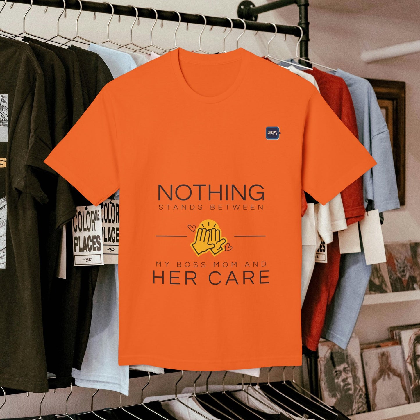 Unisex Midweight T-shirt, Made in USA_ N+ Series UMTS PT2WW007_ Limited Edition Design by WesternWaves: