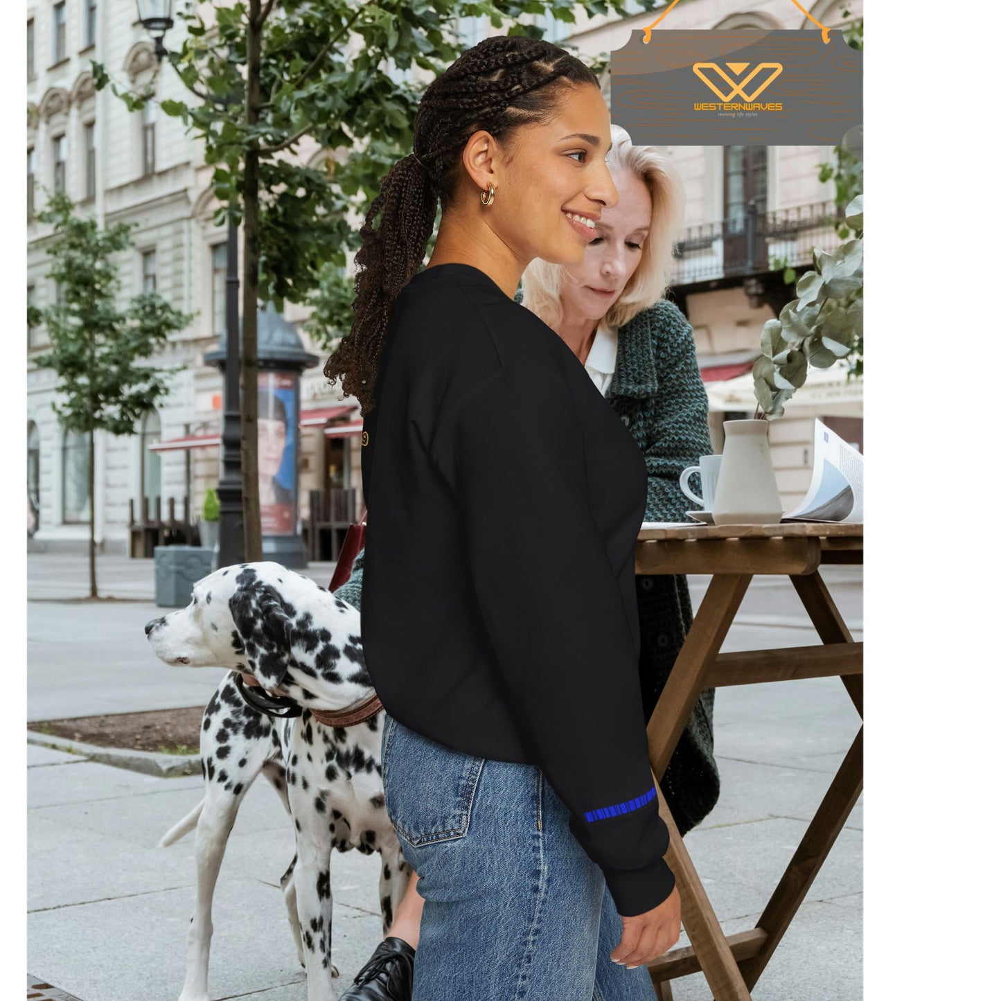 Unisex Heavy Blend™ Crewneck Sweatshirt_ N3+ Series UHBCSS PT2WW005_ Limited Edition Pure Luxury By WesternWaves: