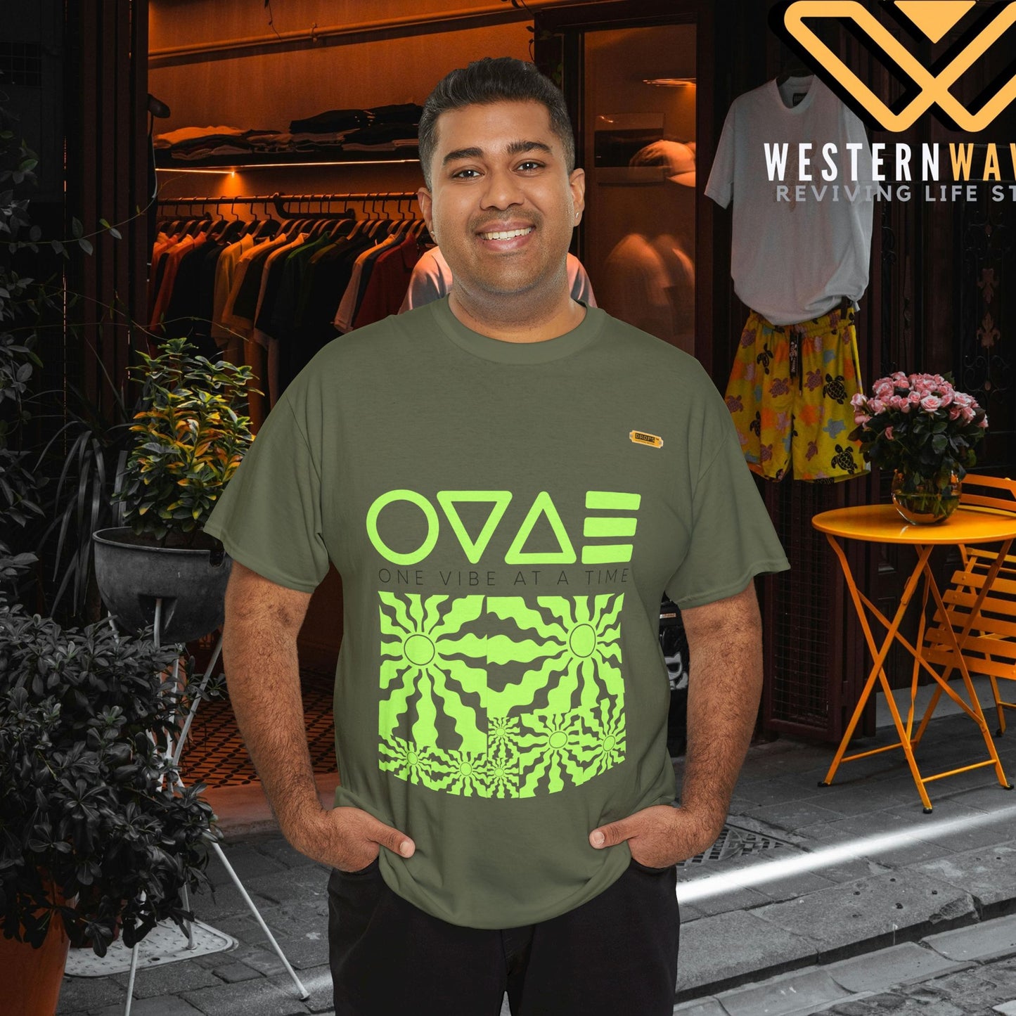 Unisex Heavy Cotton Tee_ Series N7* USHCTEE PT2WW003_ Limited Edition Heavy Cotton Tee by WesternWaves: