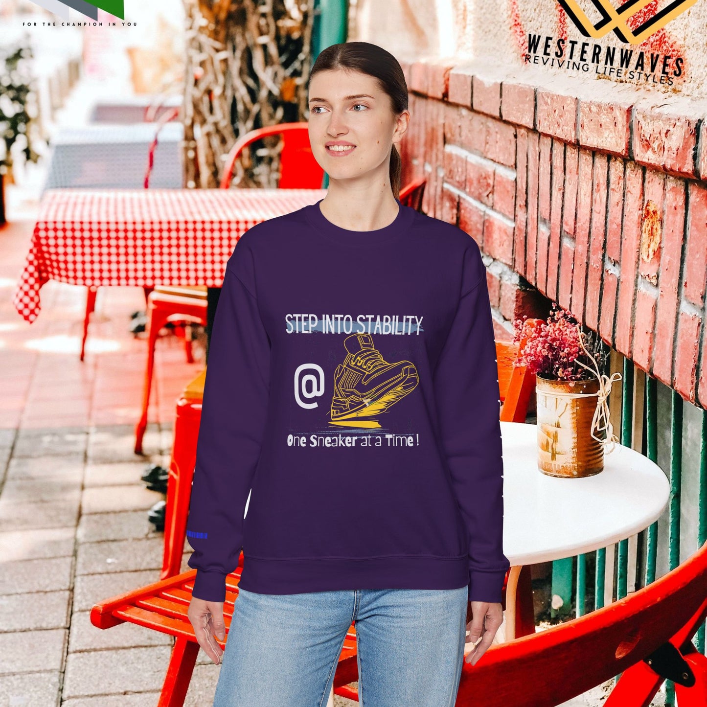 Unisex Heavy Blend™ Crewneck Sweatshirt_ N3+ Series UHBCSS PT2WW033_ Limited Edition Pure Luxury By WesternWaves: