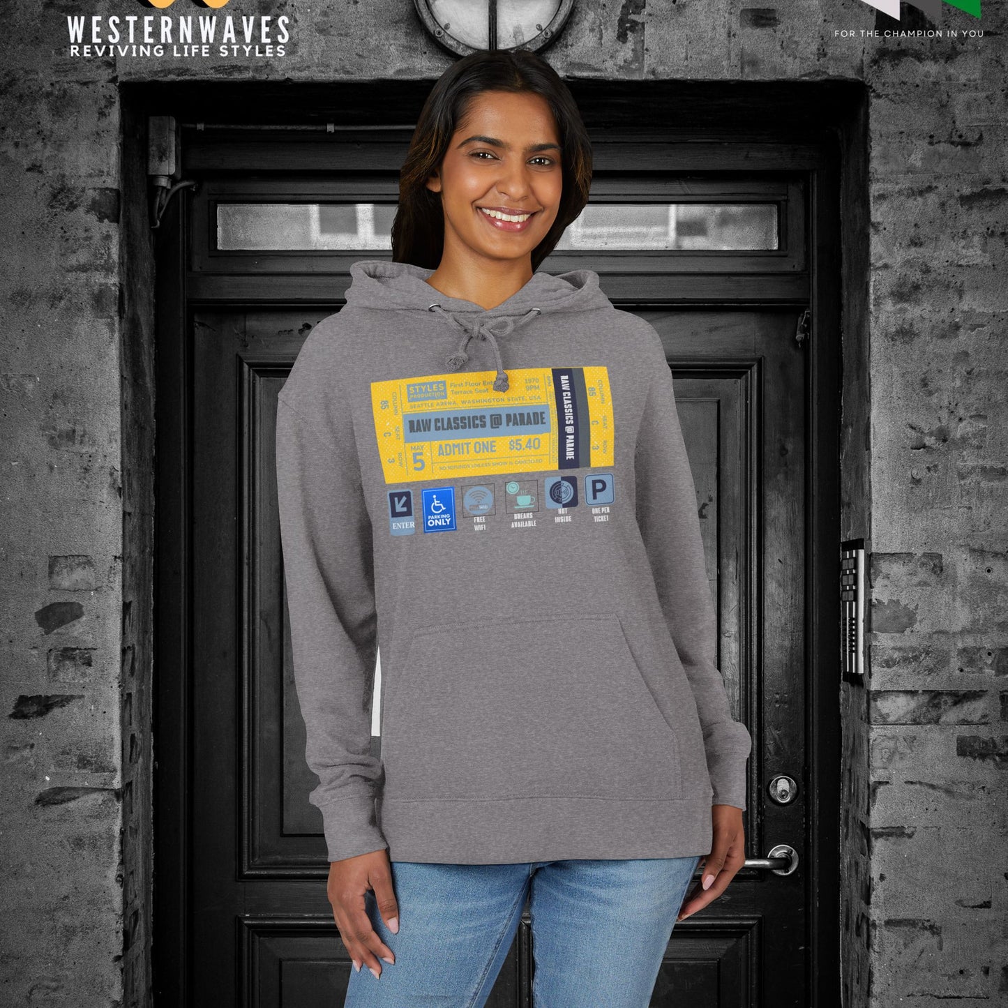 Unisex French Terry Hoodie_ 24 June 2025_ Limited Edition Stylish Fashion by WesternWaves: