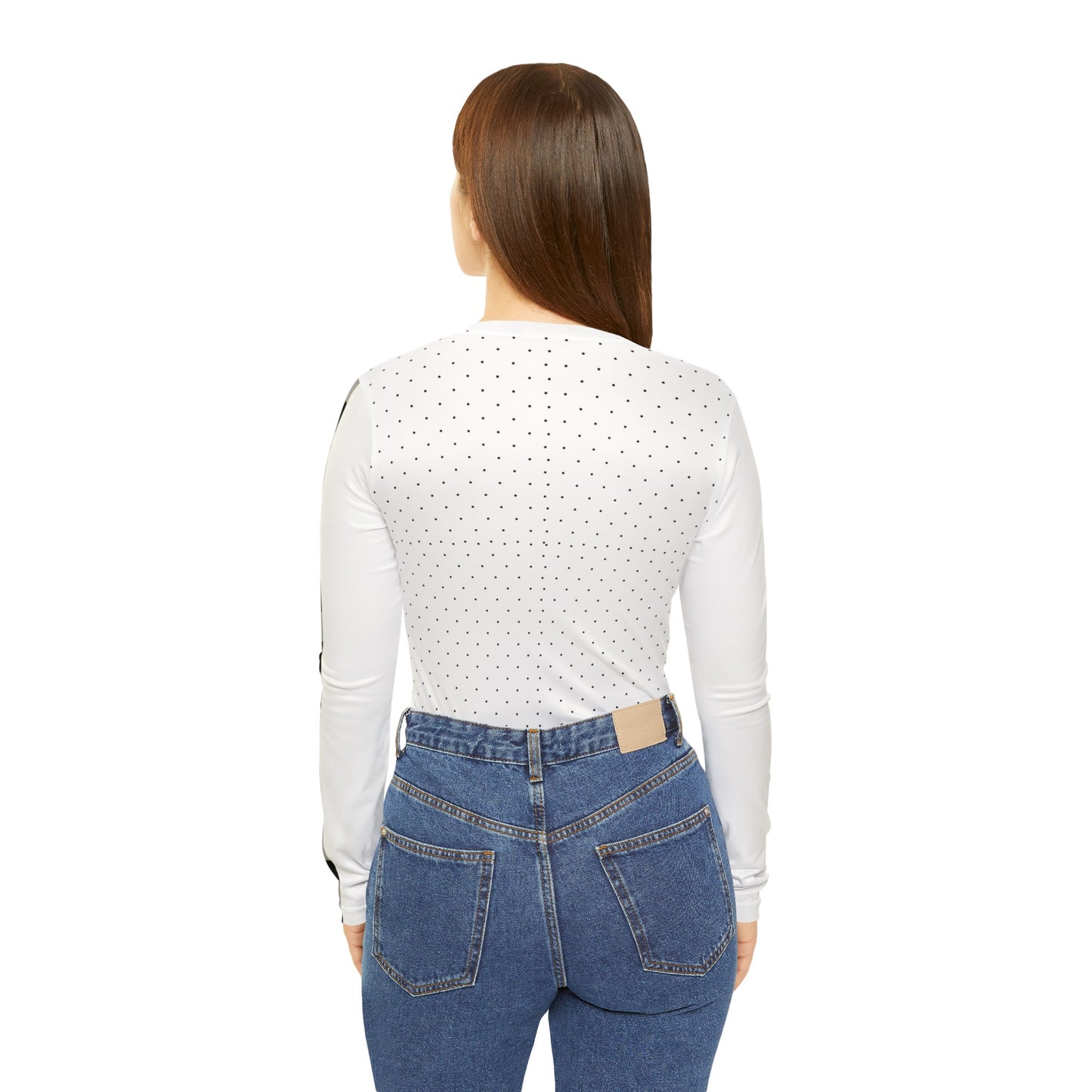 Women's Long Sleeve V-neck Shirt (AOP)_ N+ Series WLSVNS PT2WW001_ Feminine Elegance Limited Edition by WesternWaves