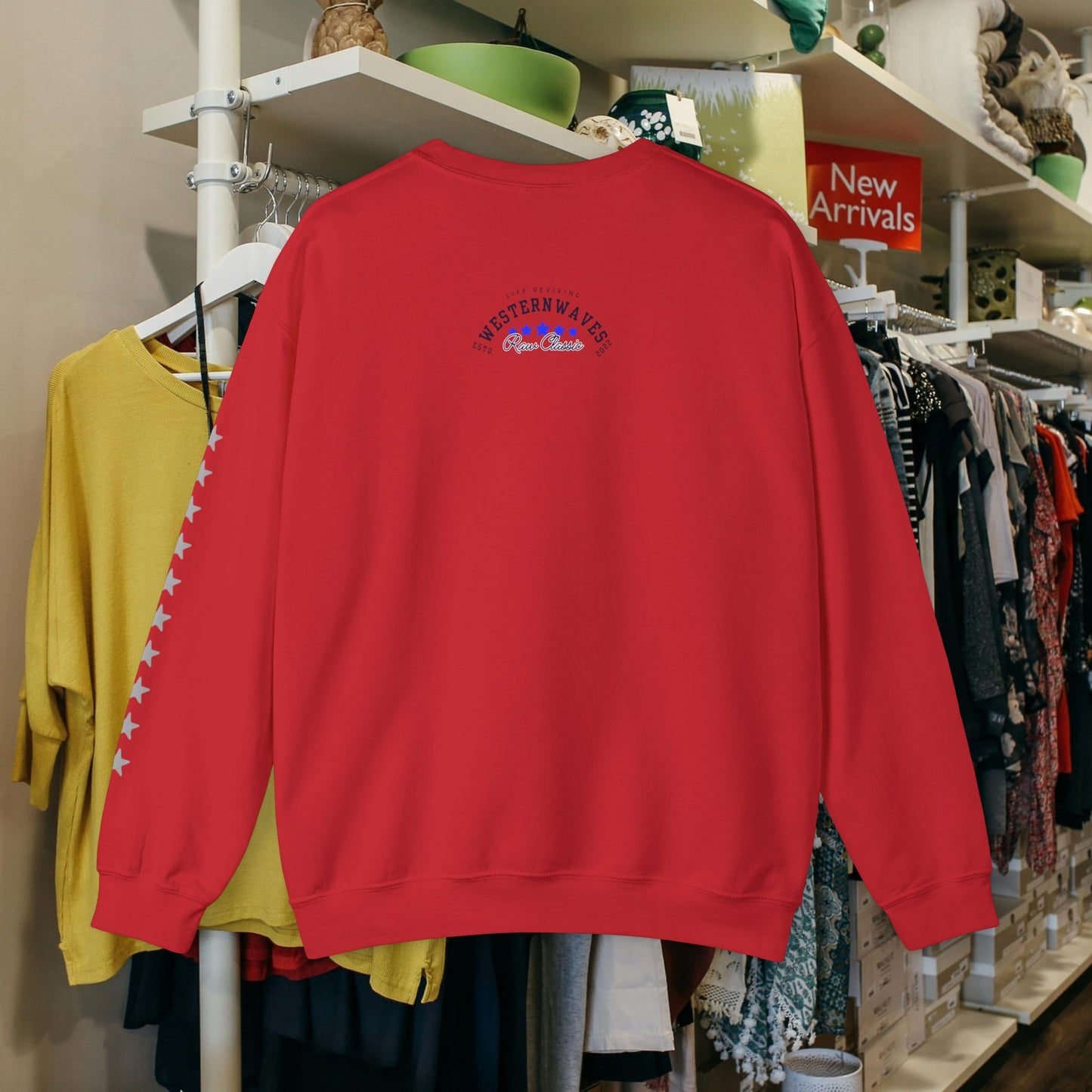 Unisex Heavy Blend™ Crewneck Sweatshirt_ N2 Sports Series UHBCSS PT2WW004_ Limited Edition 'DROPS' Brand Sweatshirt by WesternWaves: