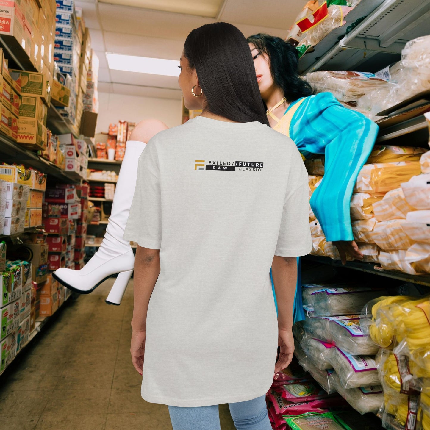 Unisex Heavy Oversize Tee_ Series N8 USHOSTEE PT2WW001_ Limited Edition Retro Casual Streetwear by WesternWaves: