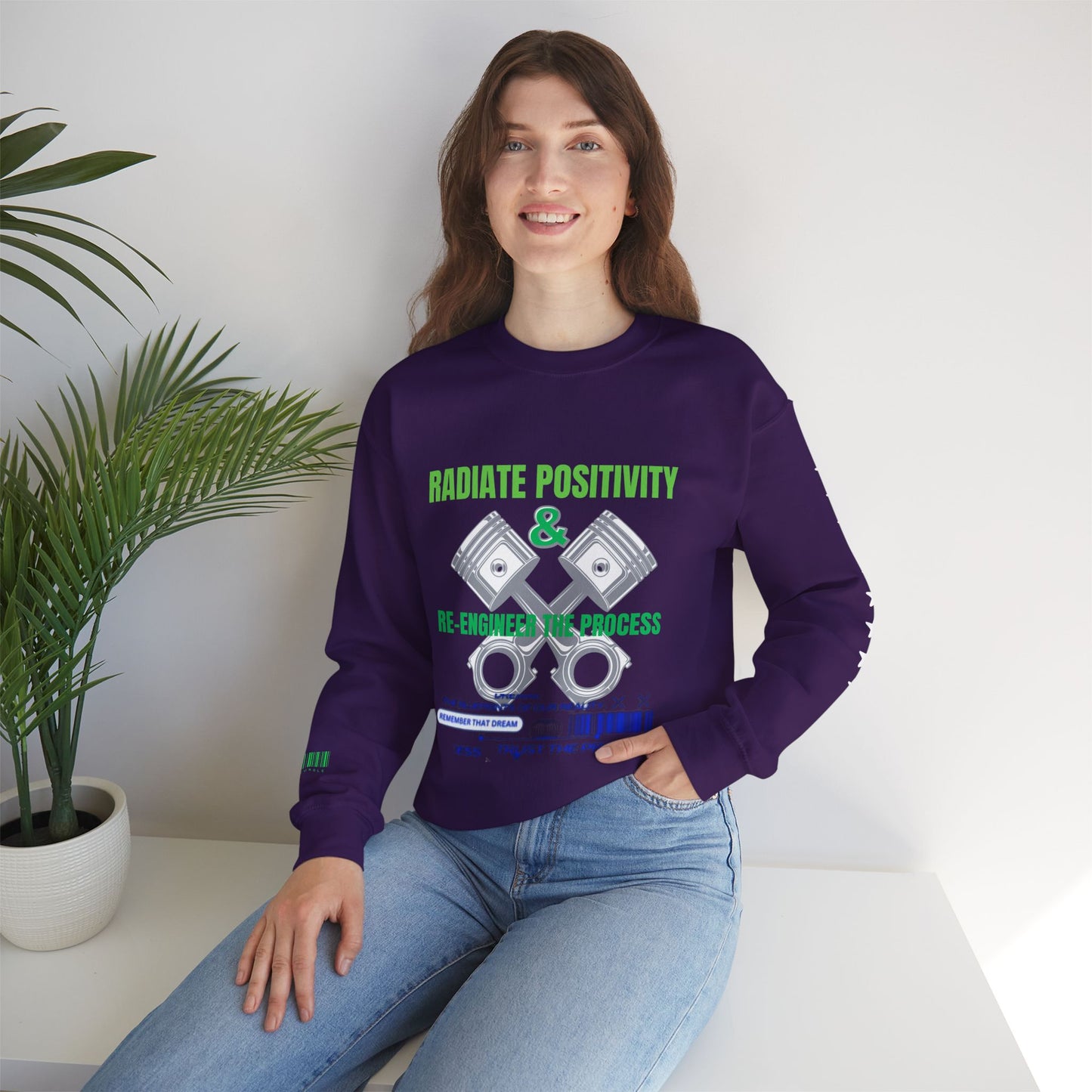 Unisex Heavy Blend™ Crewneck Sweatshirt_ N3+ Series UHBCSS PT2WW006_ Limited Edition Pure Luxury By WesternWaves: