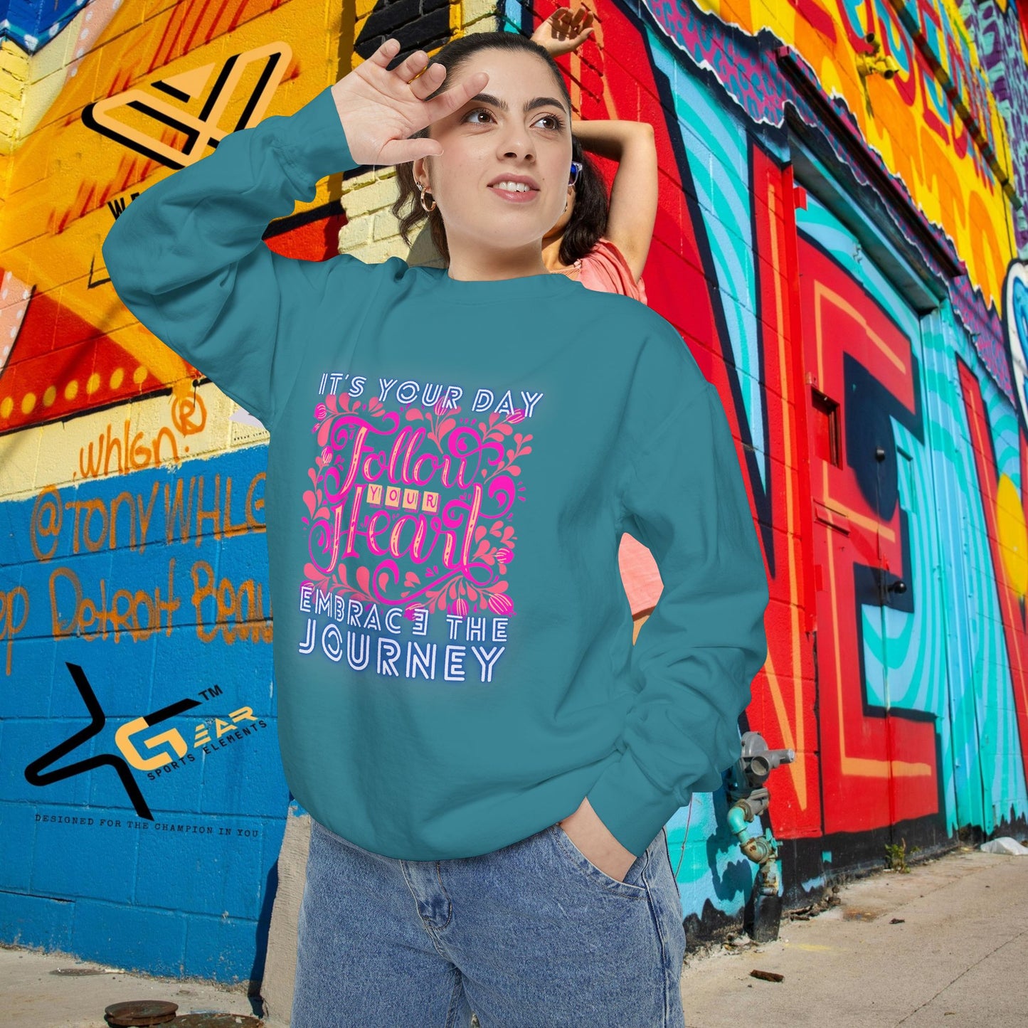 Unisex Garment-Dyed Sweatshirt_ N3+ Series UGDSS PT2WW001_ WesternWaves Limited Edition: