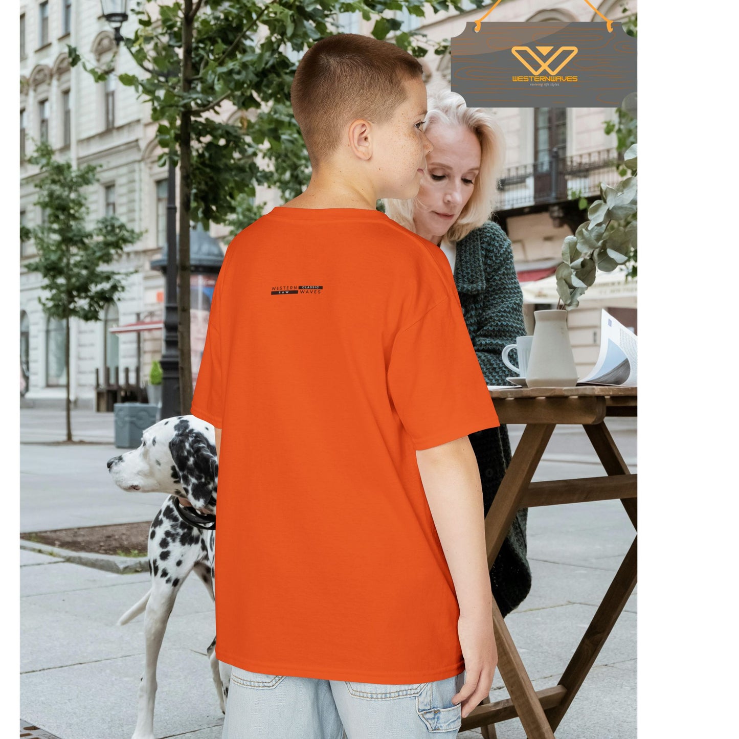 Kids Heavy Cotton™ Tee_ N3+ Series KHCT PT2WW001_ Limited Edition Durable Comfort for Every Adventure by WesternWaves: