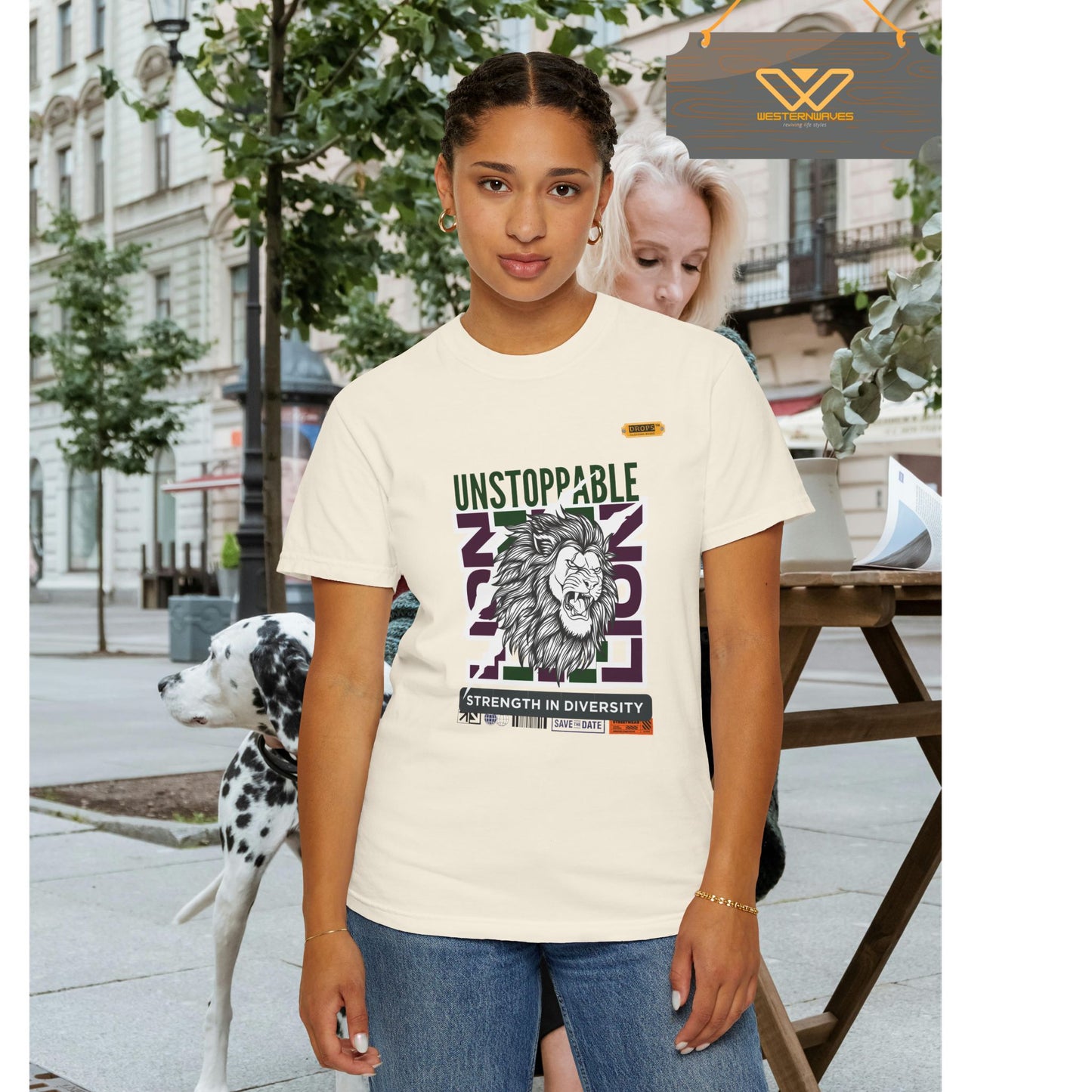 Unisex Garment-Dyed T-Shirt_ 26 June 2025_ Limited Edition Strength in Diversity by WesternWaves: