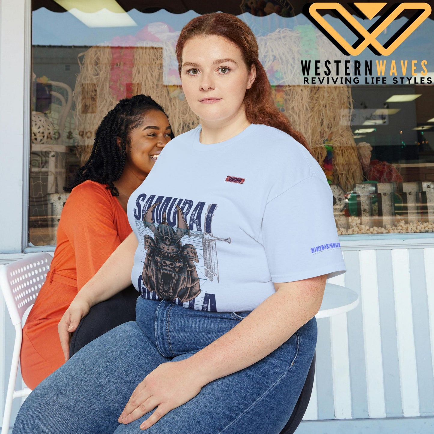 Unisex Ultra Cotton Tee_ Classic Comfort Unleashed_ N2 Series USUCTEE PT2WW004_ Limited Edition Maximum Comfort & Style by WesternWaves: