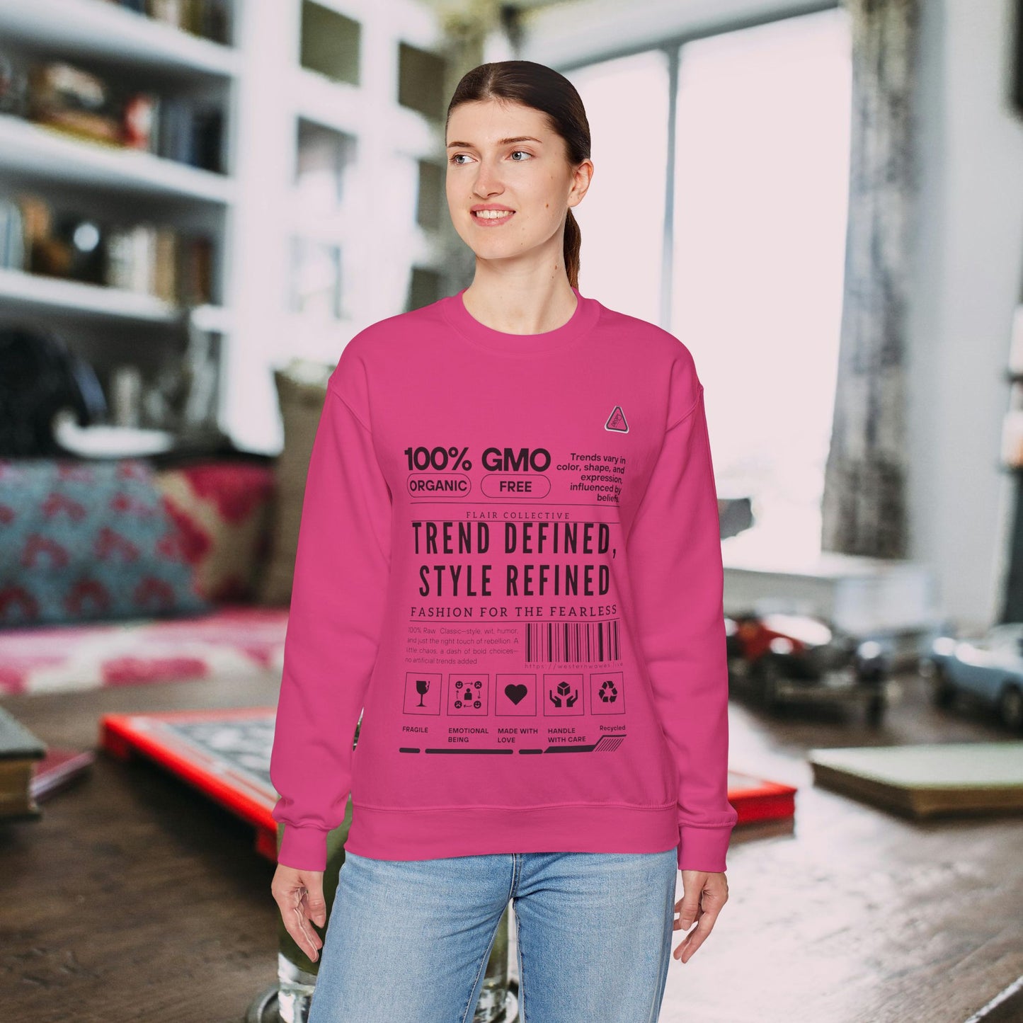 Unisex Heavy Blend™ Crewneck Sweatshirt_ N2 Series SPW UHBCSS PT2WW003_ Limited Edition 'DROPS' Brand Raw Classics by WesternWaves: