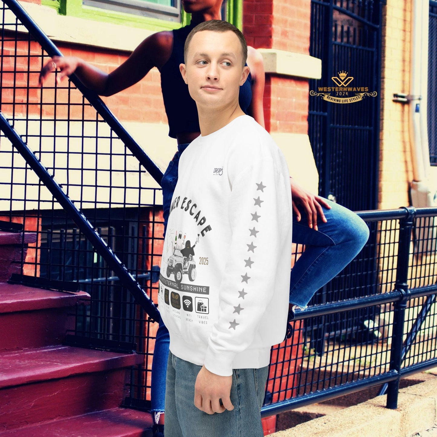 Unisex Summer Escape Crewneck Sweatshirt - Cruise into Eternal Sunshine_ 10 May 2025_ 001