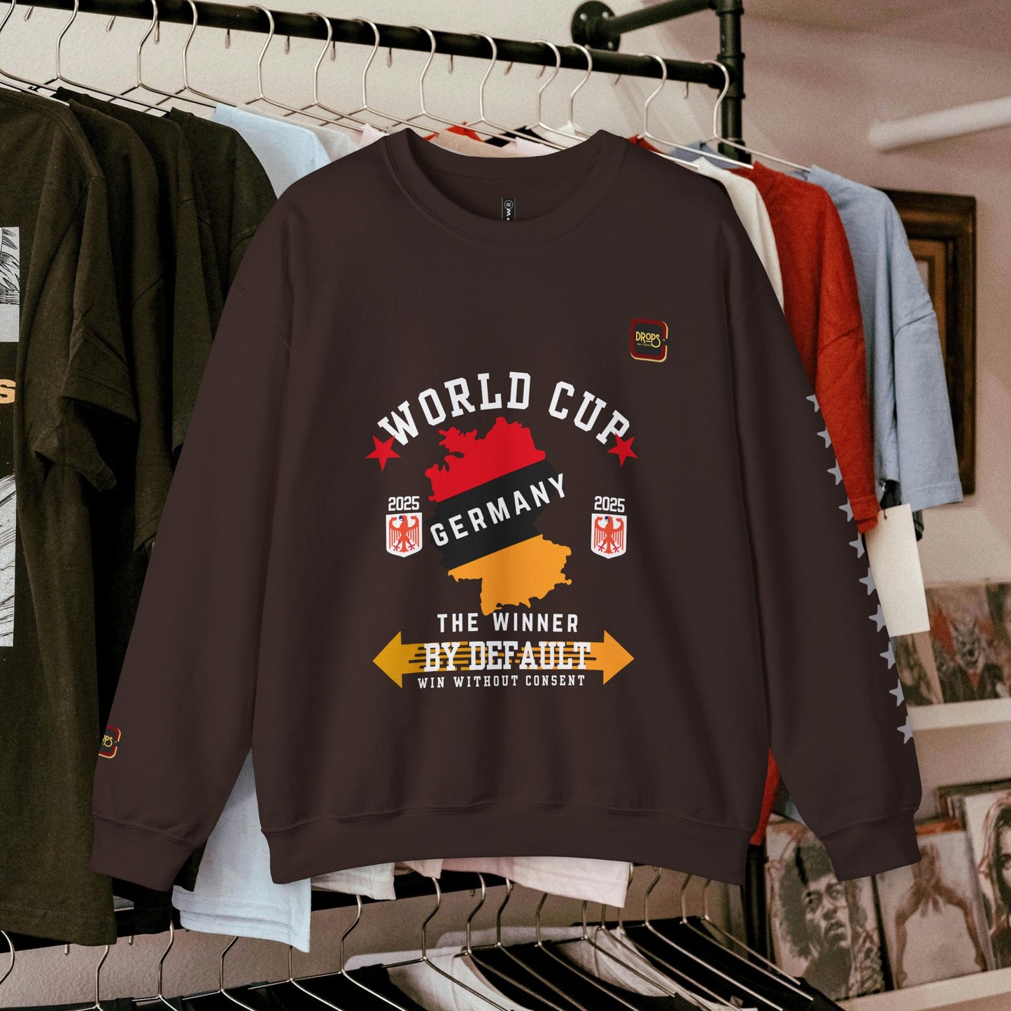 Unisex Sweatshirt_ N7+ Series USSS PT2WW001_ Germany The Winner by Default_ Limited Edition by WesternWaves:
