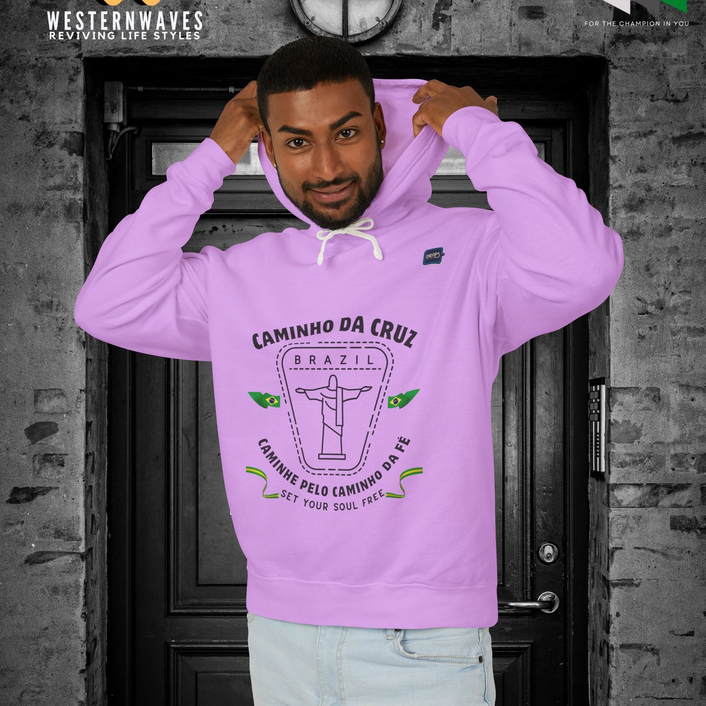 Unisex Lightweight Hooded Sweatshirt – N2+ Series USLWHSS PT2WW024_ Limited Edition Crafted Comfort by WesternWaves: