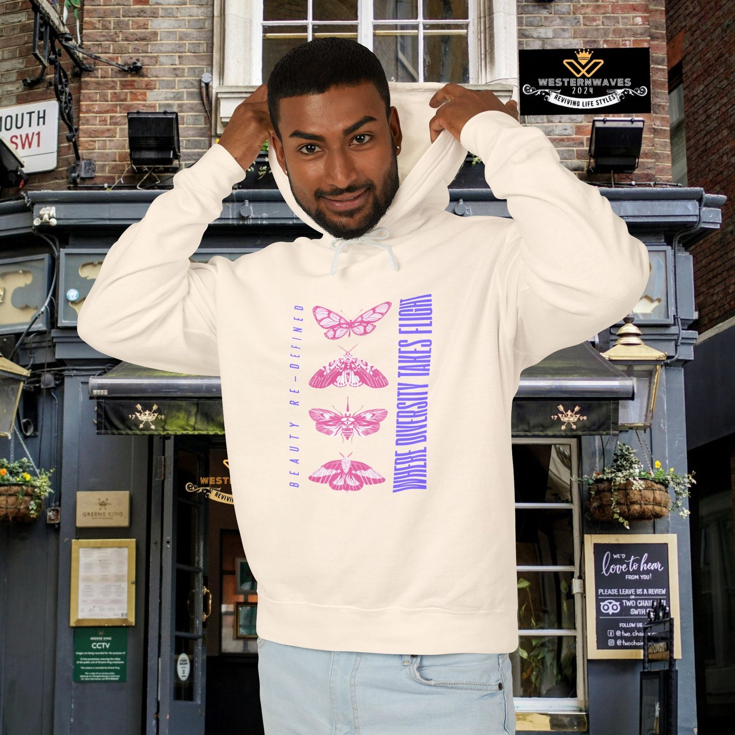 Unisex Lightweight Hooded Sweatshirt – N3+ Series USLWHSS PT2WW012_ Limited Edition Crafted Comfort by WesternWaves: