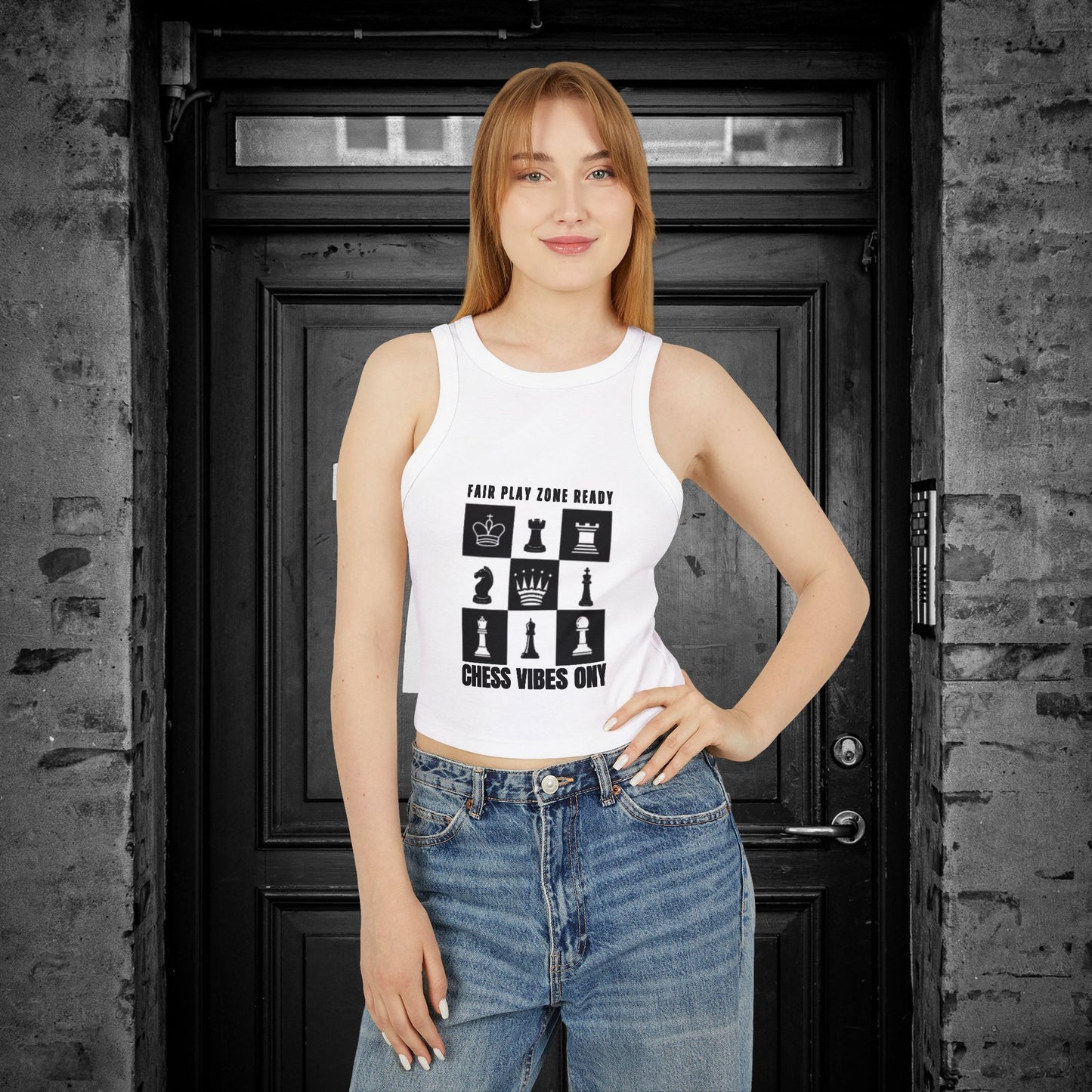 Women's Micro Rib Racer Tank Top_ N2+ Series WMRRT PT2WW008_ Limited Edition Style & Comfort by WesternWaves: