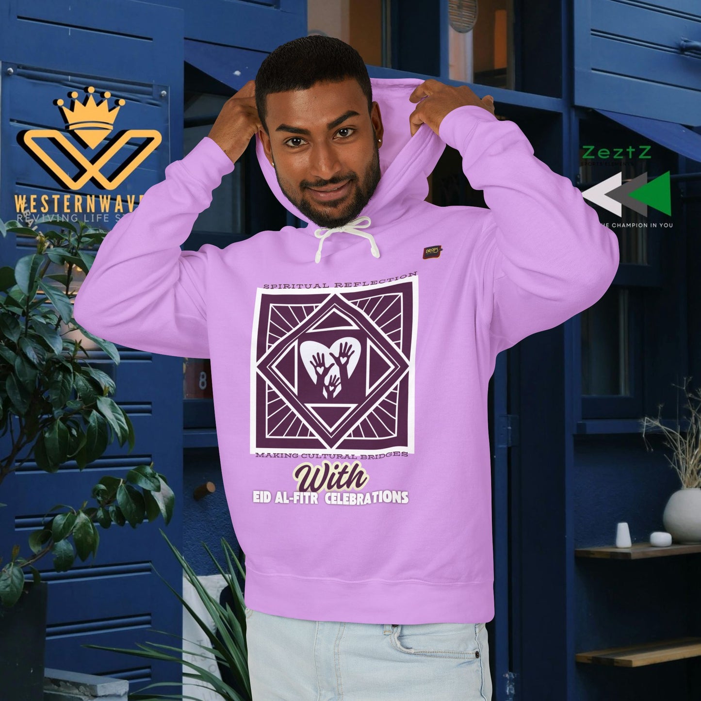 Unisex Lightweight Hooded Sweatshirt – N2+ Series USLWHSS PT2WW023_ Limited Edition Crafted Comfort by WesternWaves: