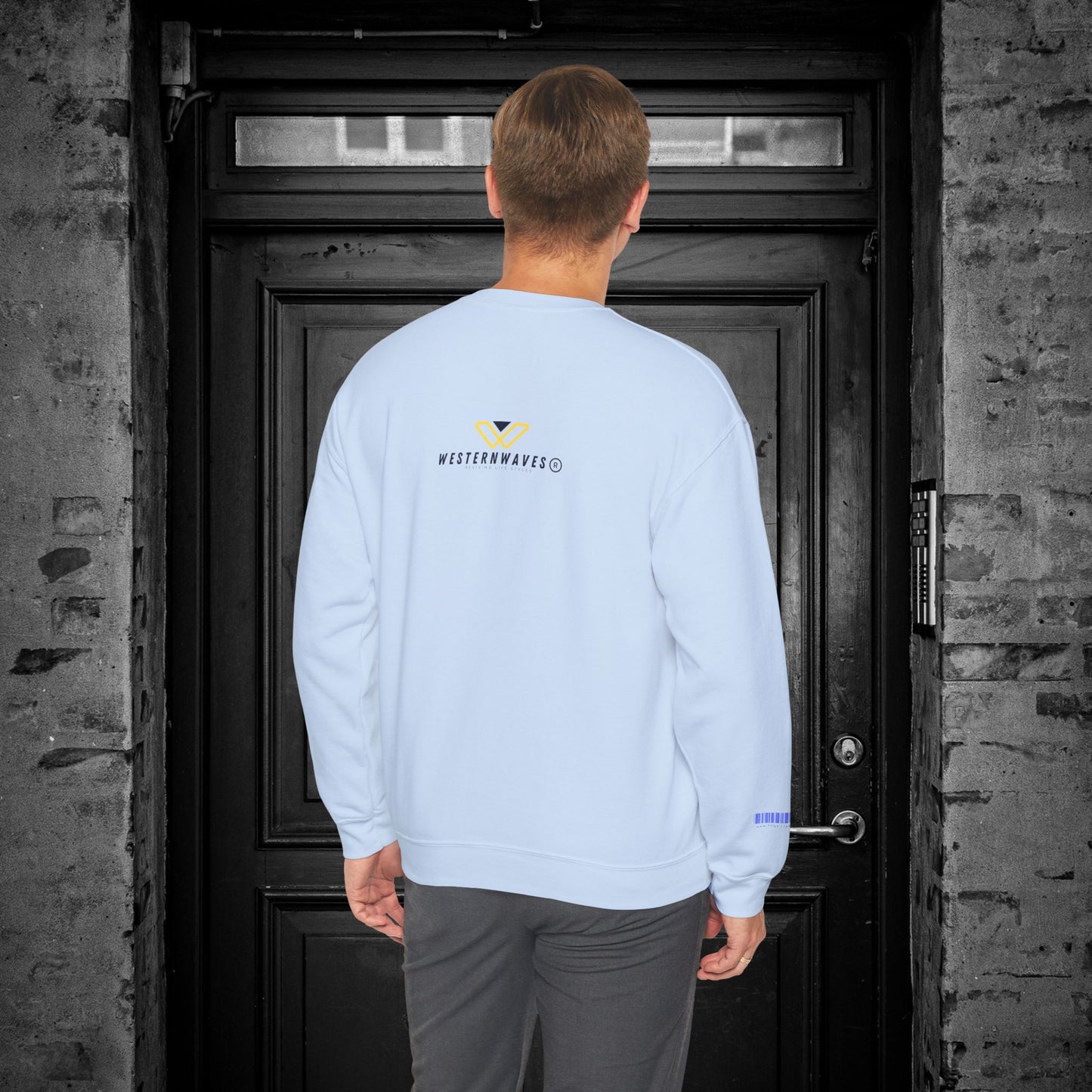 Unisex Heavy Blend™ Crewneck Sweatshirt_ N2+ Series UHBCSS PT2WW027_ Limited Edition Pure Luxury By WesternWaves: