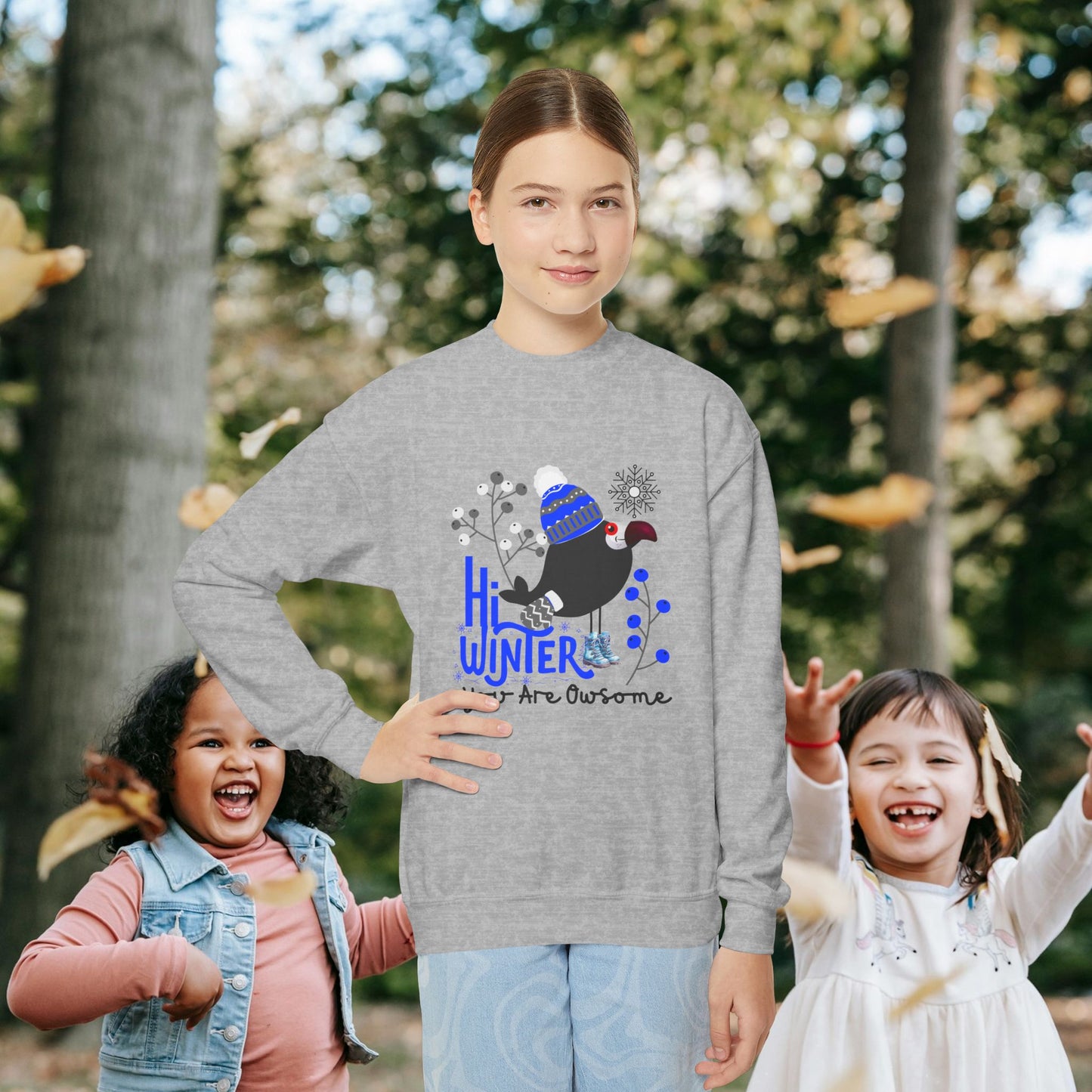 Youth Crewneck Sweatshirt_ N2+ Series YCNSS PT2WW002_ Limited Edition Perfect Companion for the School, Sports & Casual hangouts by WesternWaves:
