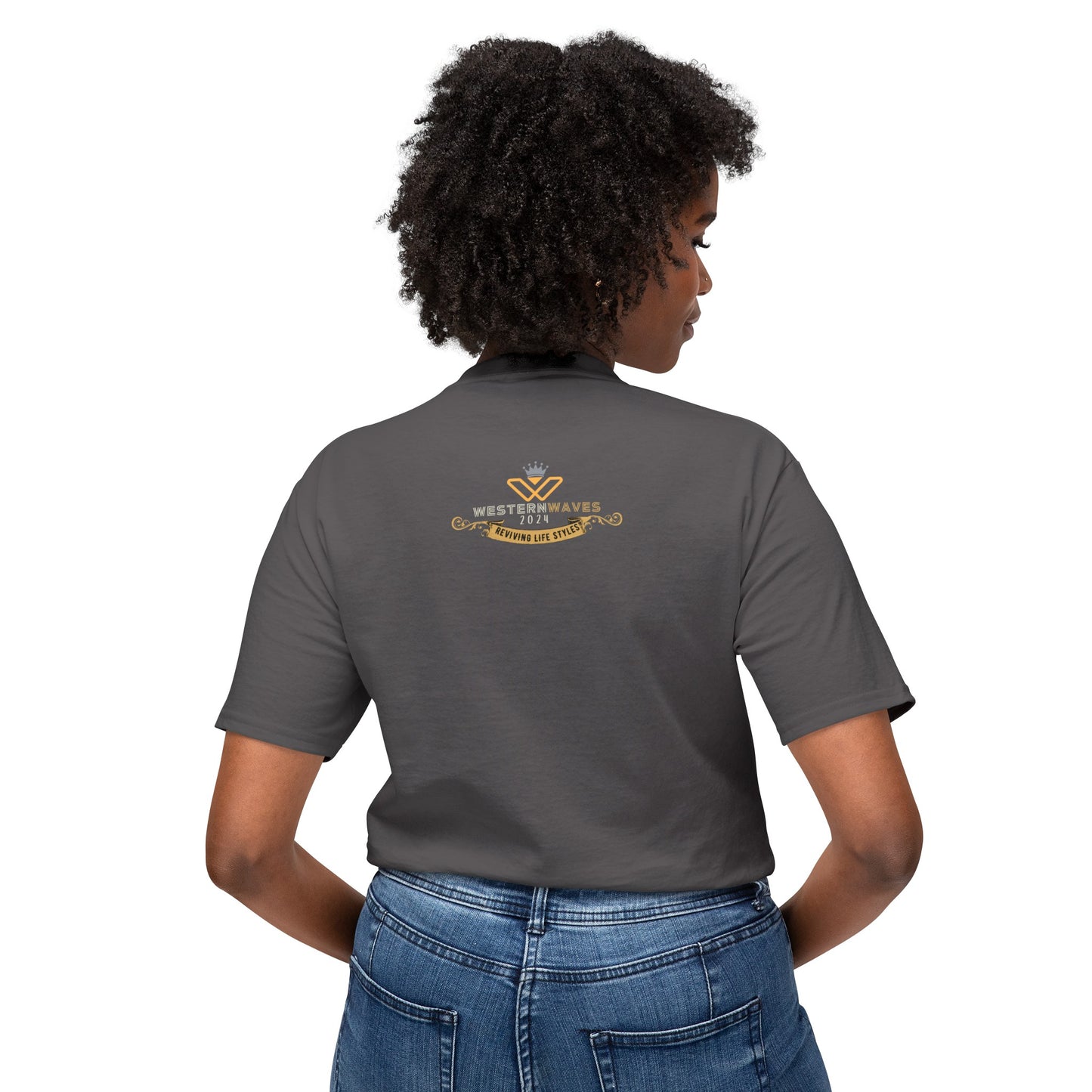 Unisex HD Cotton™ T-shirt_ N+ Series USHDCTS PT2WW002_ Limited Edition Unisex HD Cotton™ T-shirt by WesternWaves
