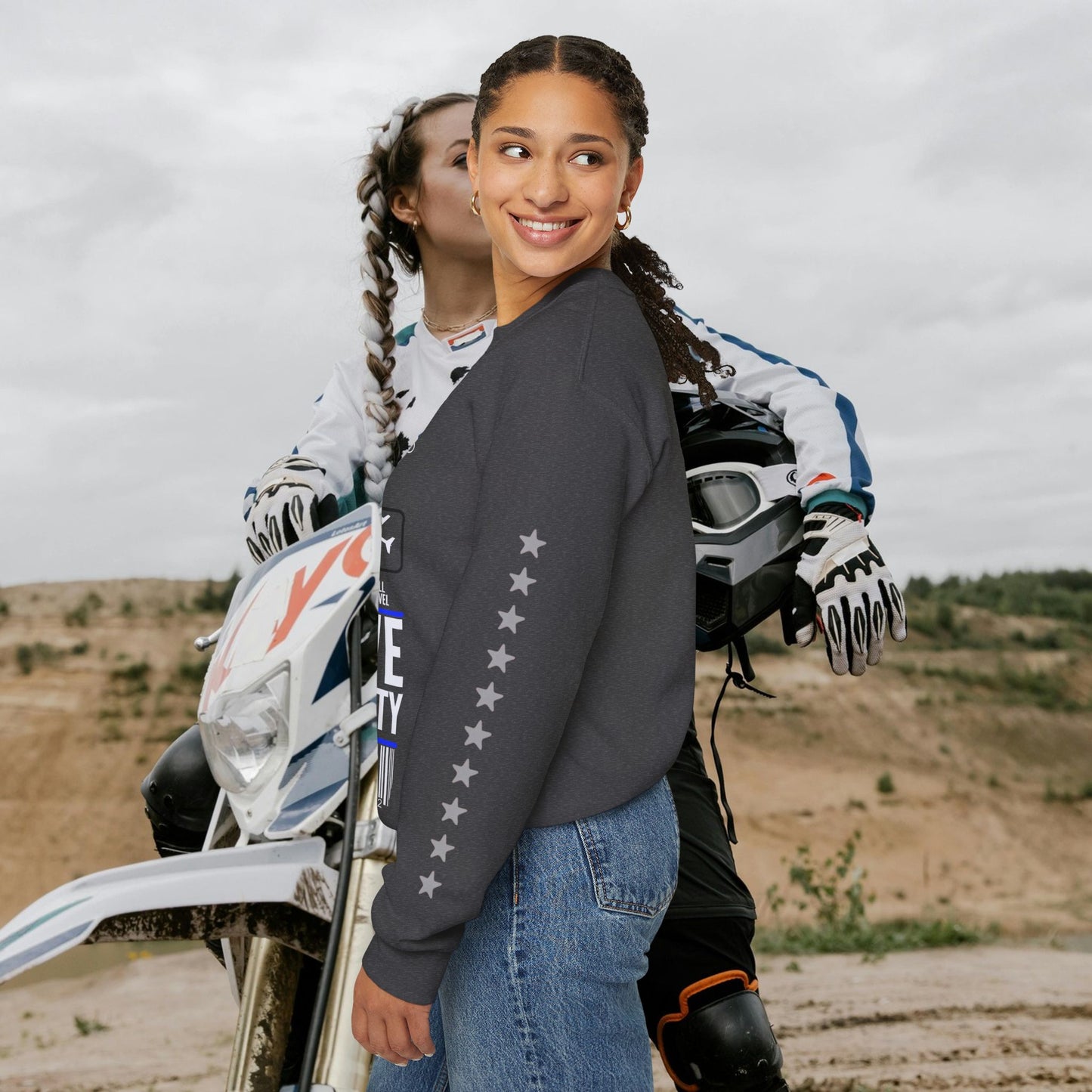 Unisex Heavy Blend™ Crewneck Sweatshirt_ N2 Sports Series UHBCSS PT2WW004_ Limited Edition 'DROPS' Brand Sweatshirt by WesternWaves: