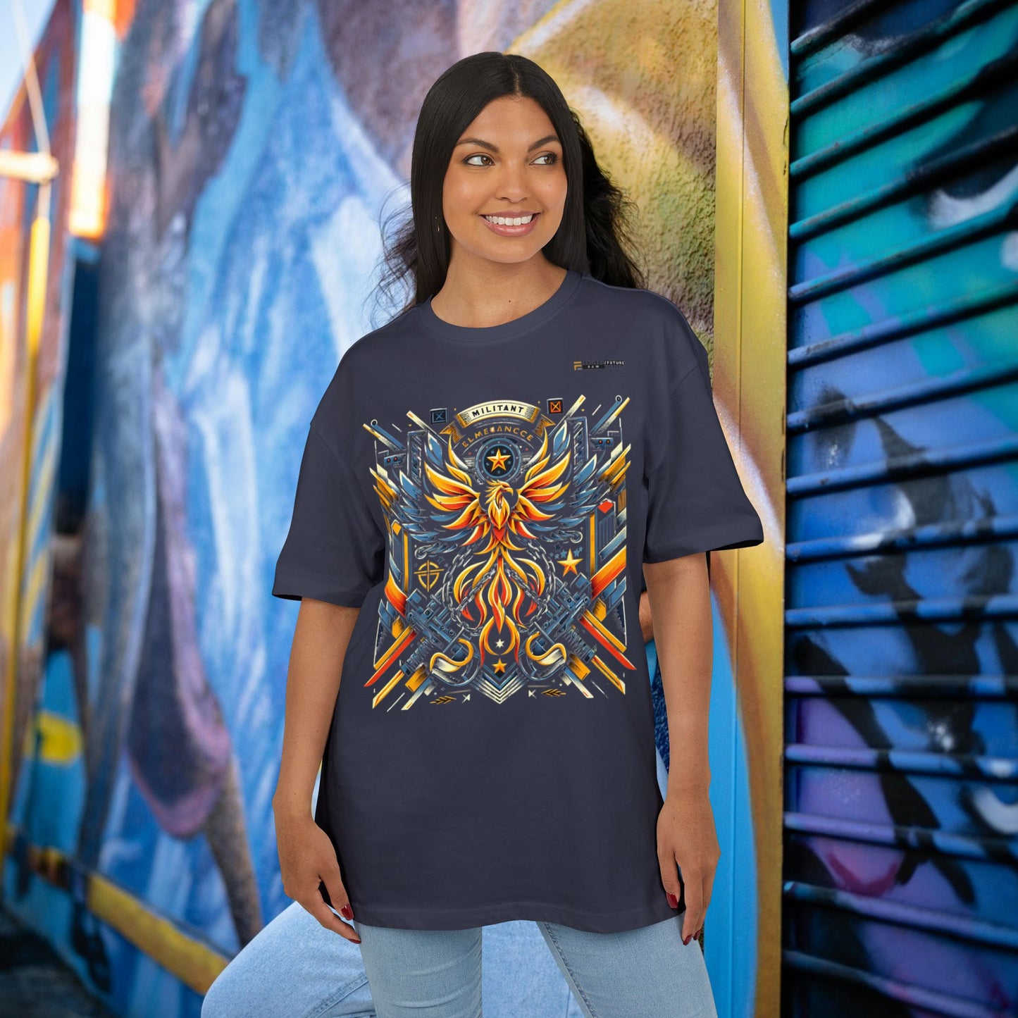 Unisex Heavy Oversize Tee_ Series N8 USHOSTEE PT2WW001_ Limited Edition Retro Casual Streetwear by WesternWaves: