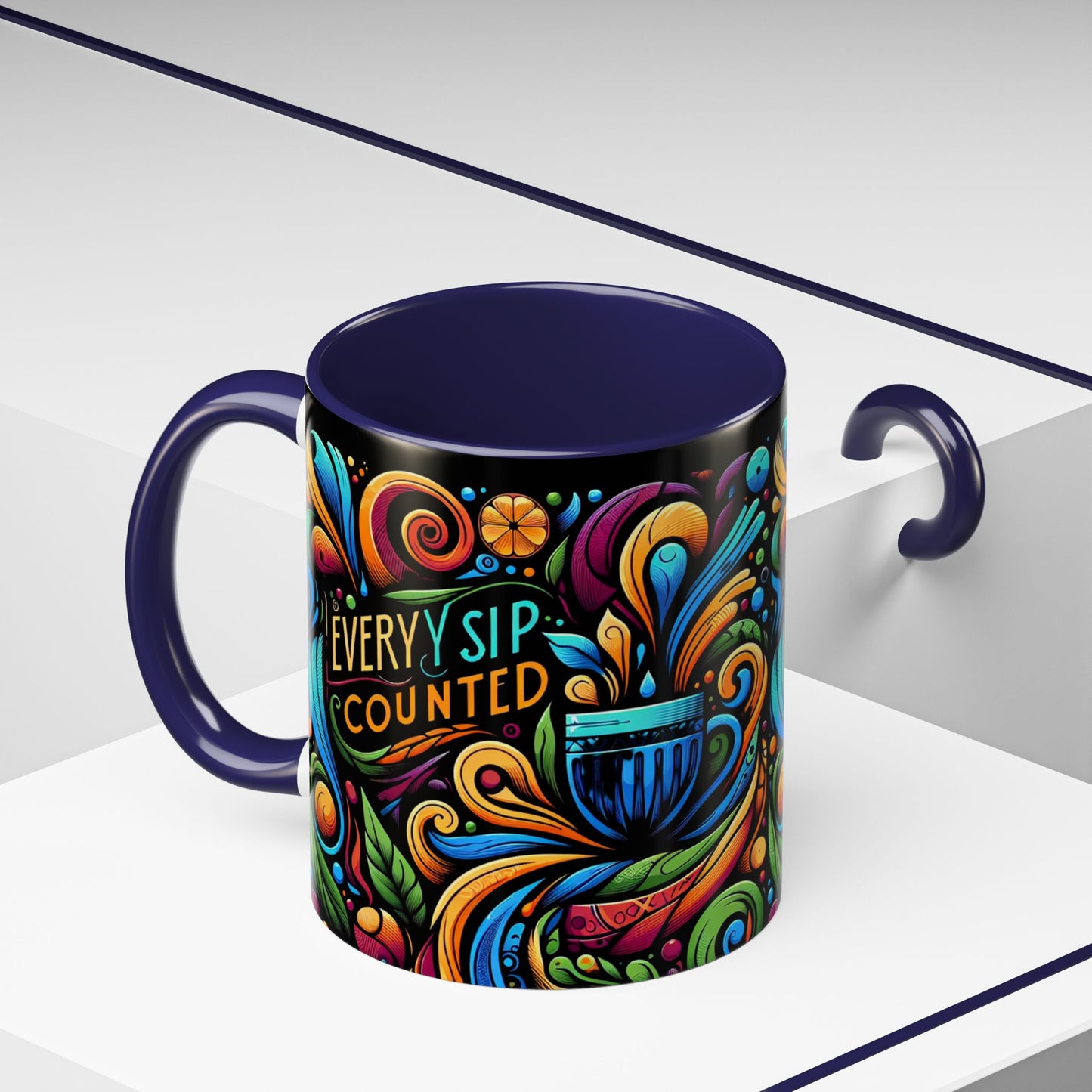 Accent Coffee Mug 11_ N3* Series ACM11OZ PT2WW022_ Limited Edition Perfect Blend of Style by WesternWaves:
