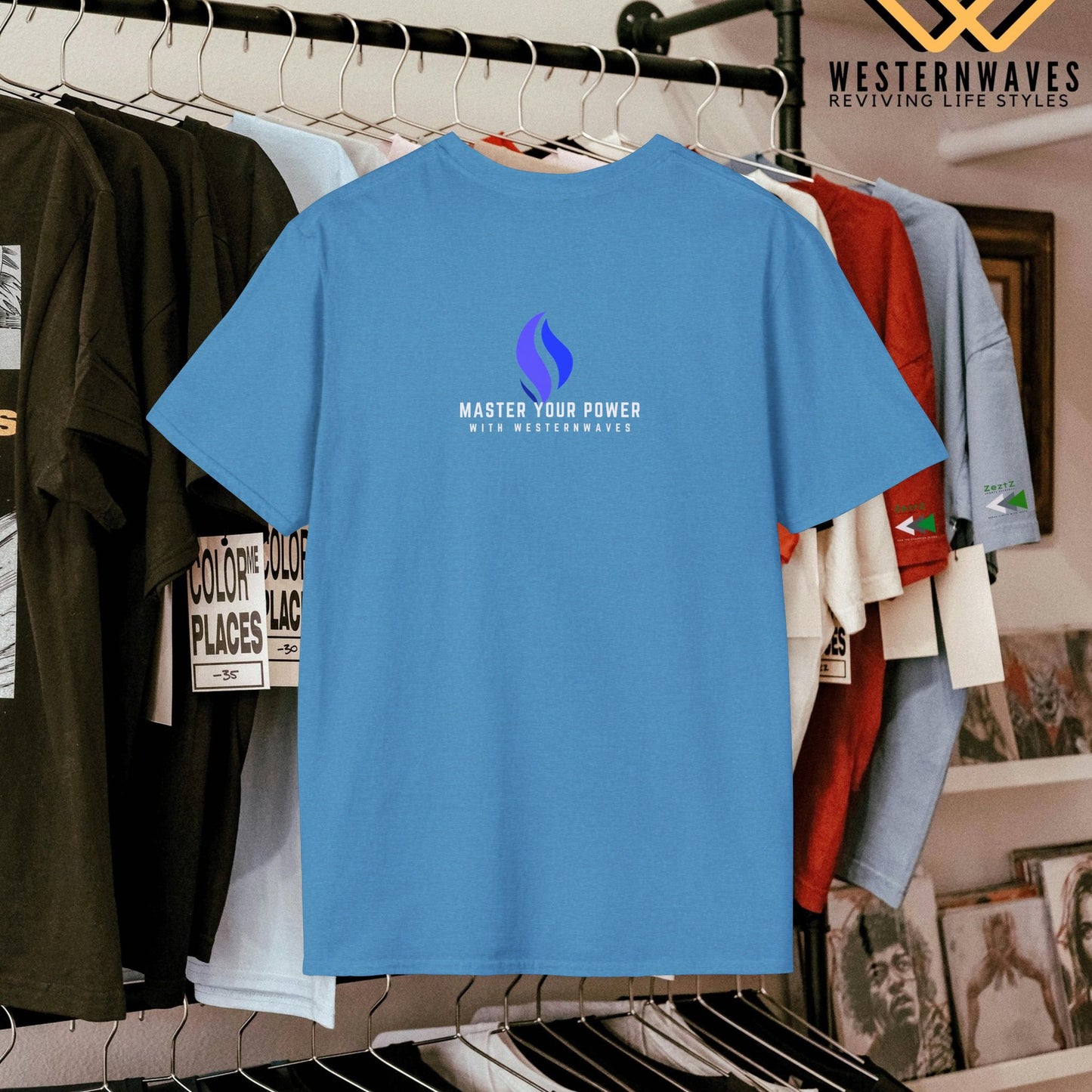 Unisex Softstyle T-Shirt_ N3+ Series USSTS FT2WW005_ Limited Edition Redefines & Relaxation by WesternWaves: