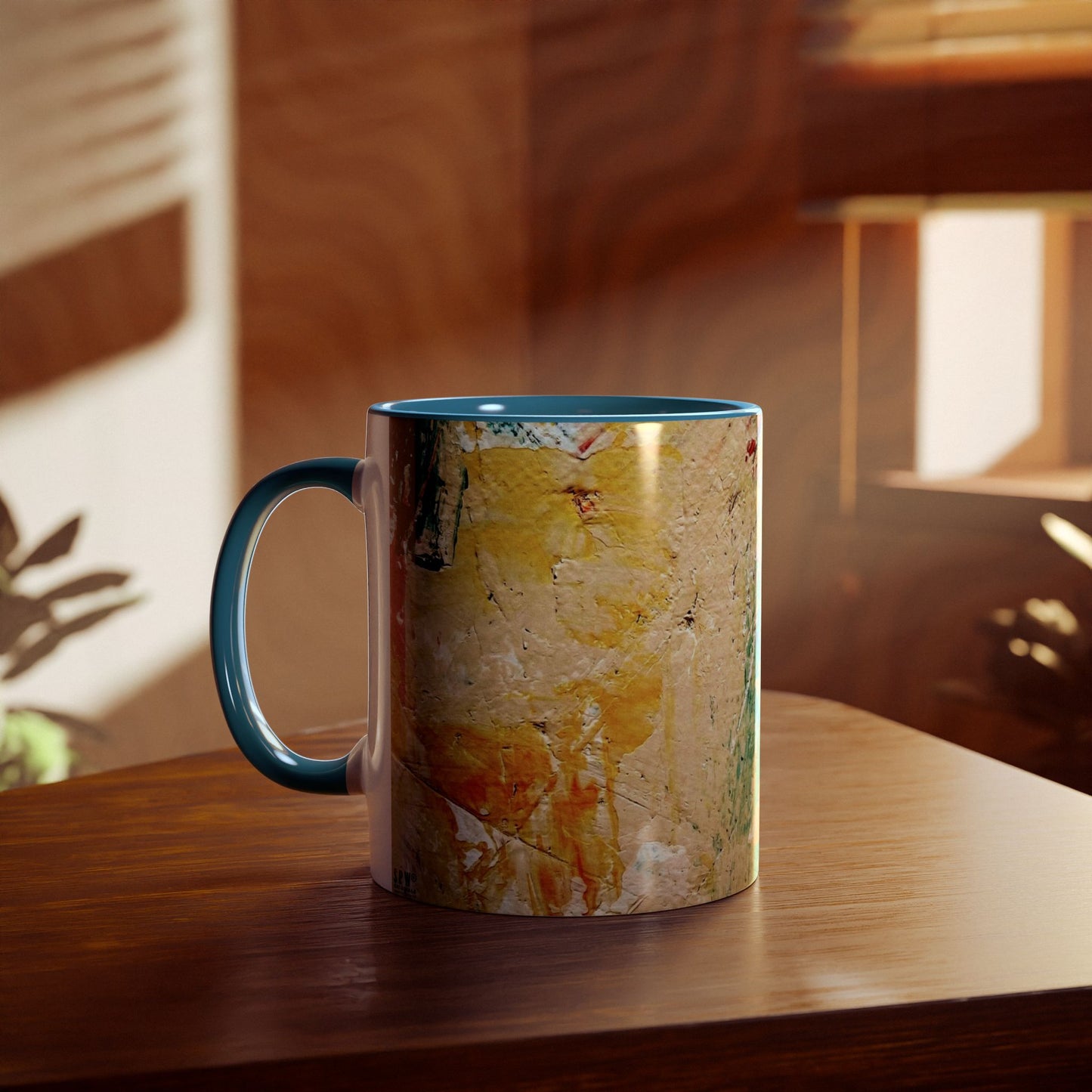 Two-Tone Coffee Mugs, 11oz_ N2+ Series TTCM11OZ PT2WW001_ Limited Edition by SPW of WesternWaves: