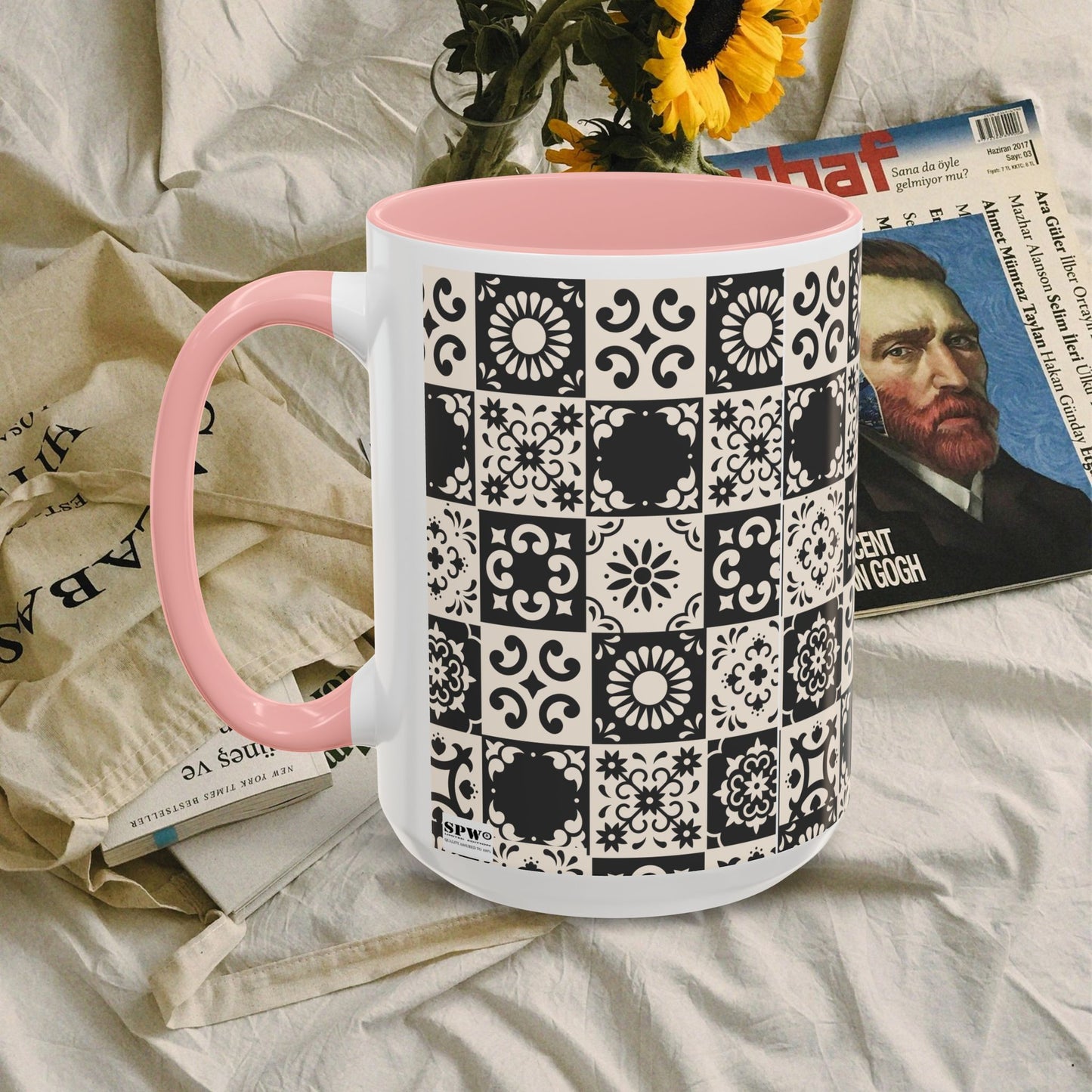 Accent Coffee Mug (11, 15oz)_ N+ Series ACMUG PT2WW004_ Limited Edition Mug by WesternWaves