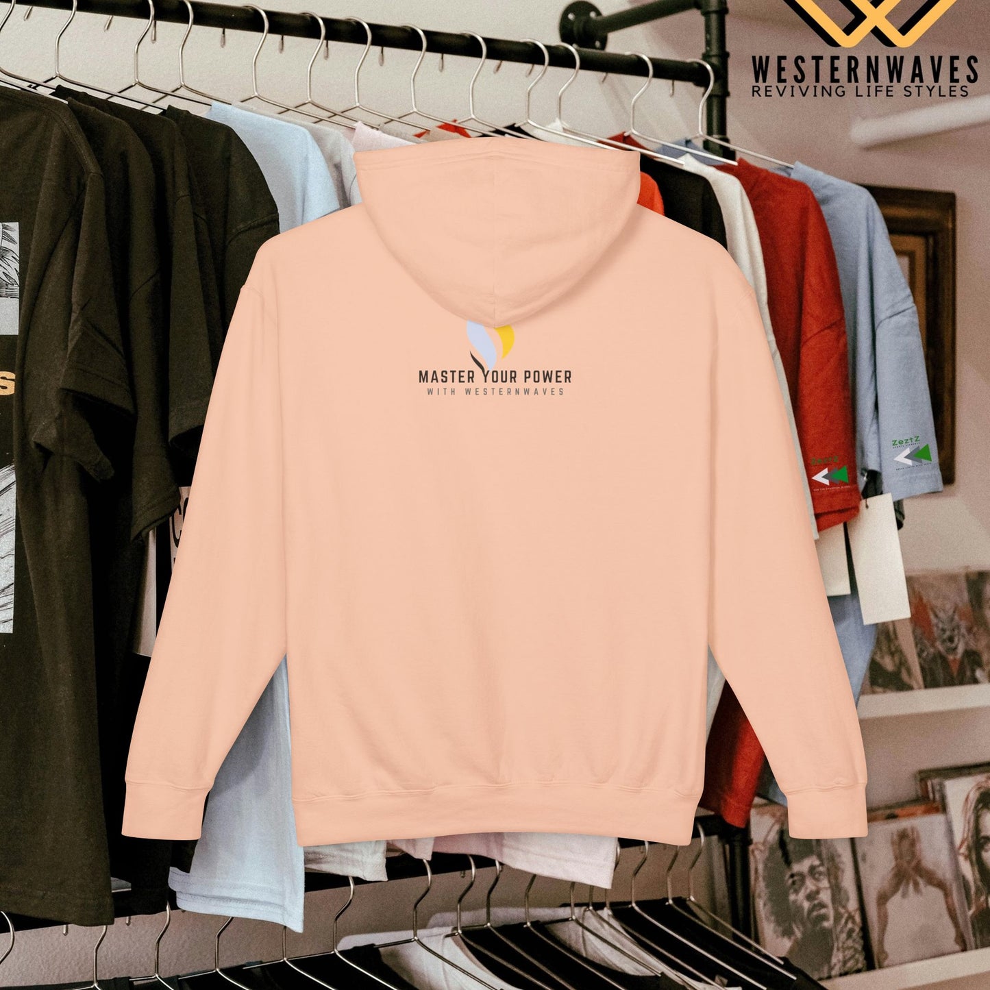 Unisex Lightweight Hooded Sweatshirt – N3+ Series USLWHSS PT2WW014_ Limited Edition Crafted Comfort by WesternWaves:
