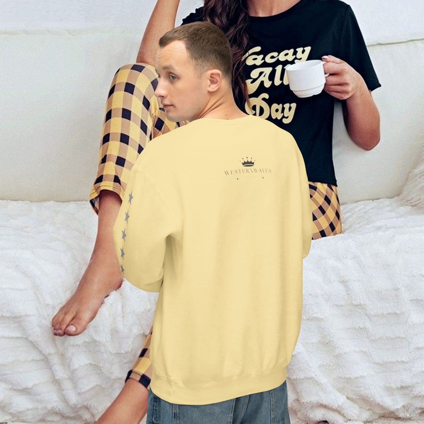 Unisex Lightweight Sweatshirt_ N7+ Series USLWSS PT2WW001_ Limited Edition by WesternWaves: